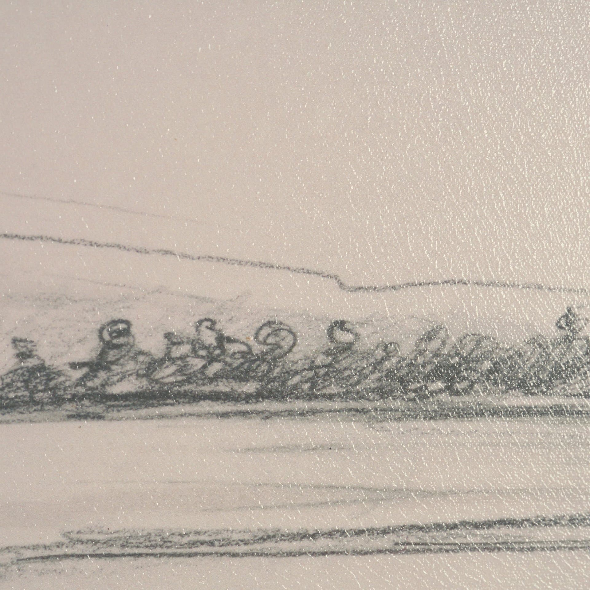 Landscape in Graphite No.2 by Mercana Studio Textured Framed Artwork Matted — product photograph