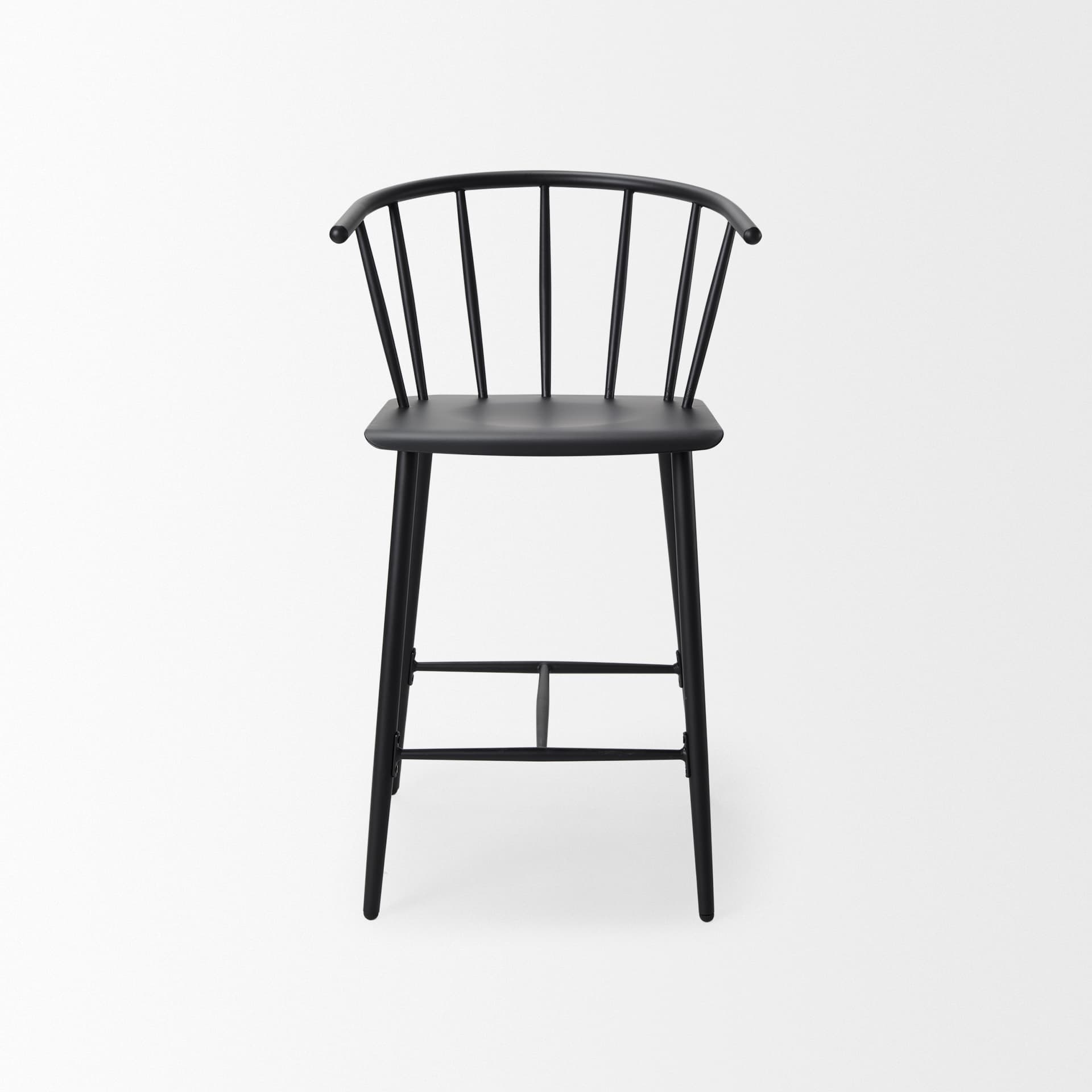 Colin Backless 38.2in Seat Counter Stool | Black Metal — product photograph