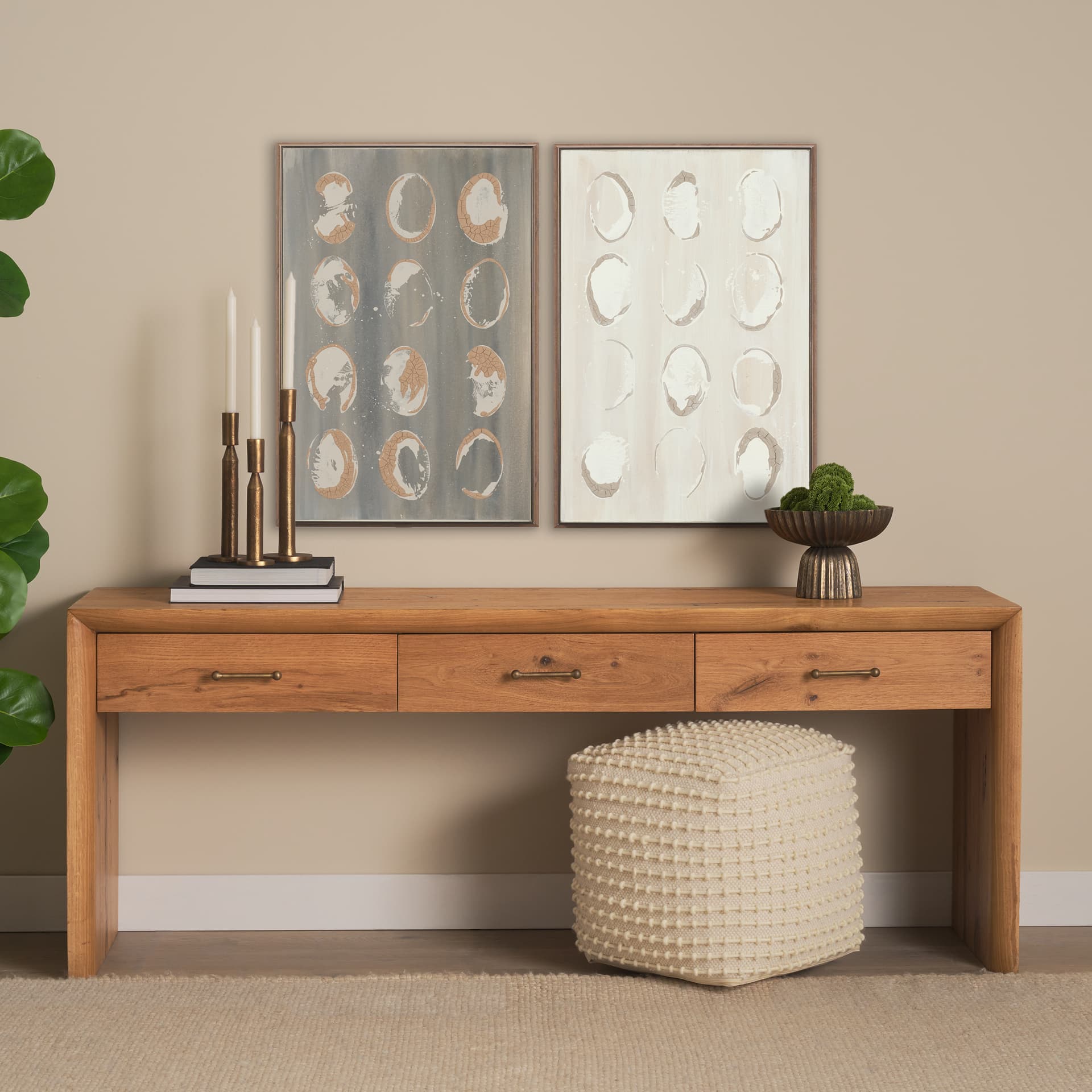 Equilibra II by Studio M a Handmade Original Framed Artwork — in a styled room