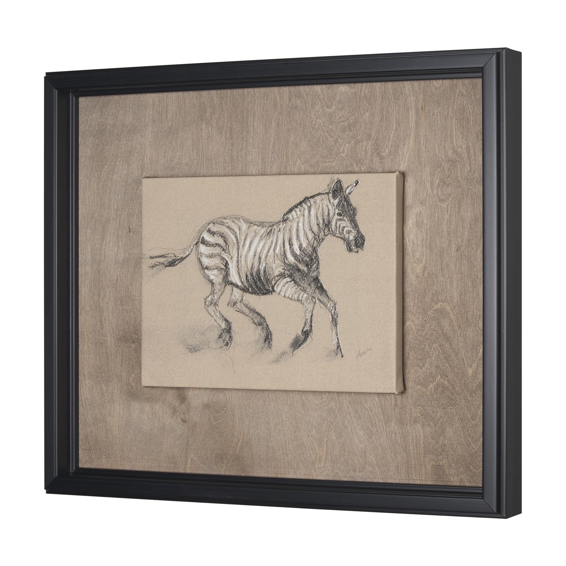 African Animal Study III by Mercana Studio a Hand Embellished Framed Art Print — product photograph