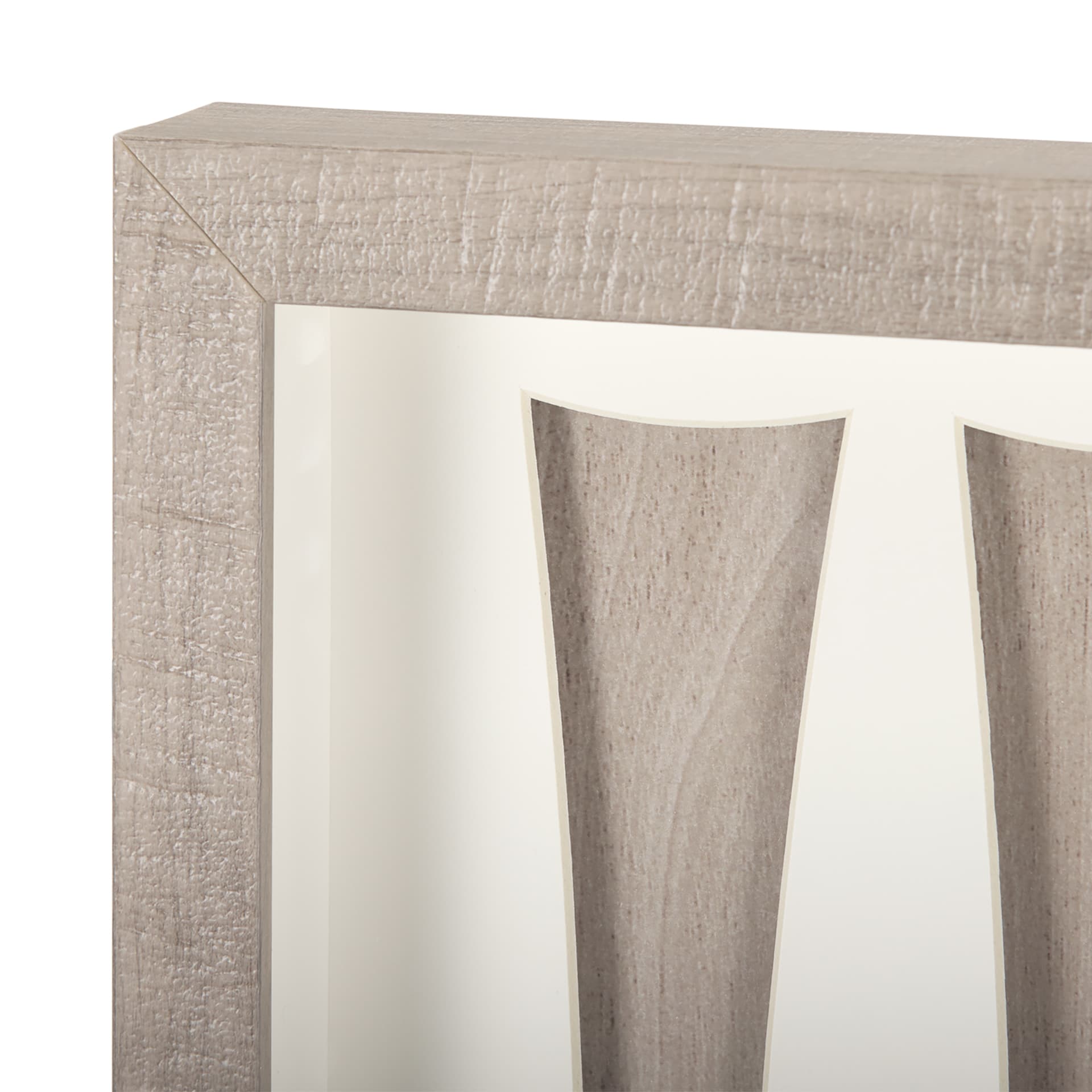 Wood Grain Silhouette III by Studio M a Framed Art Print Matted under Glass — product photograph