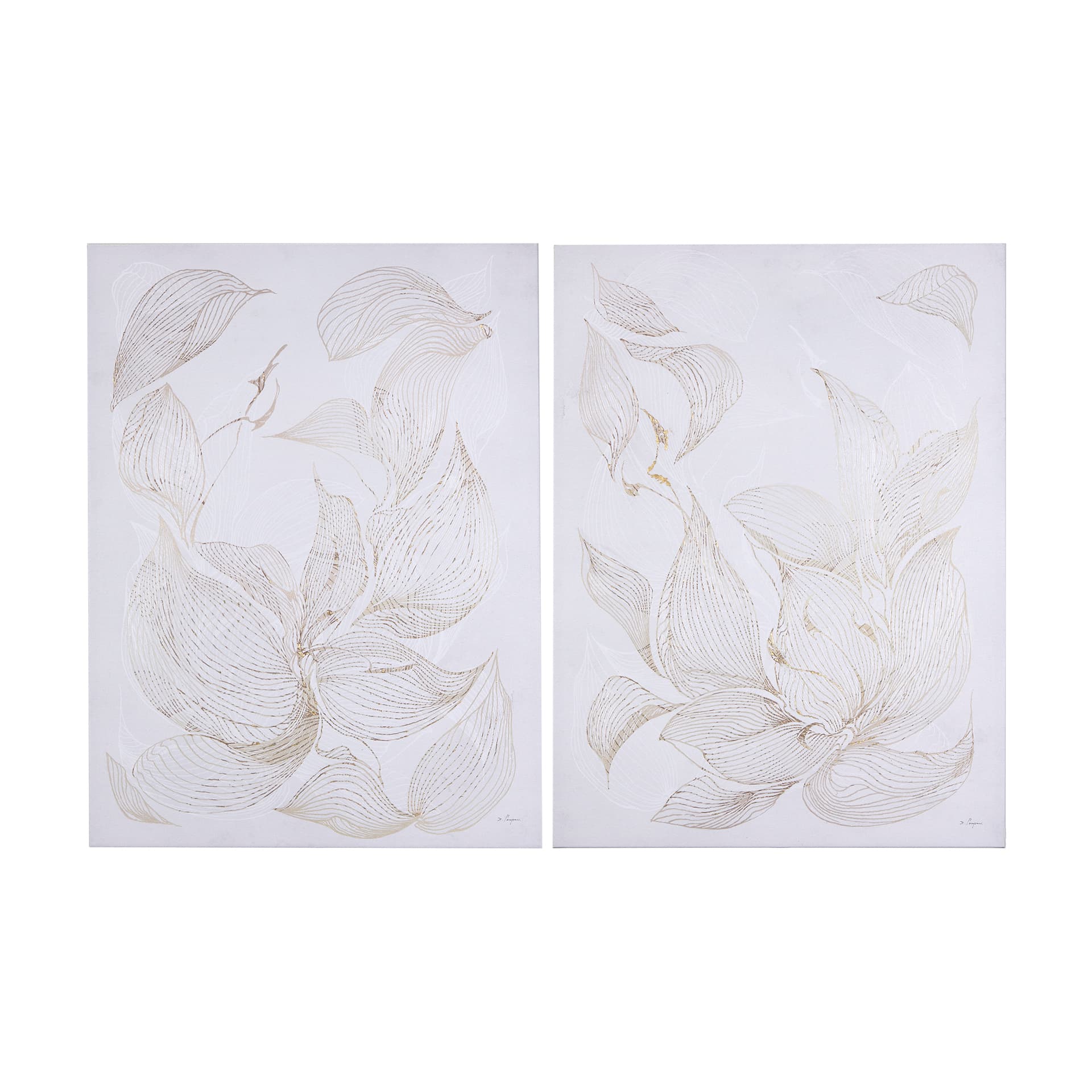 Interplay I by Mercana Studio a Hand Embellished Textured Canvas — product photograph