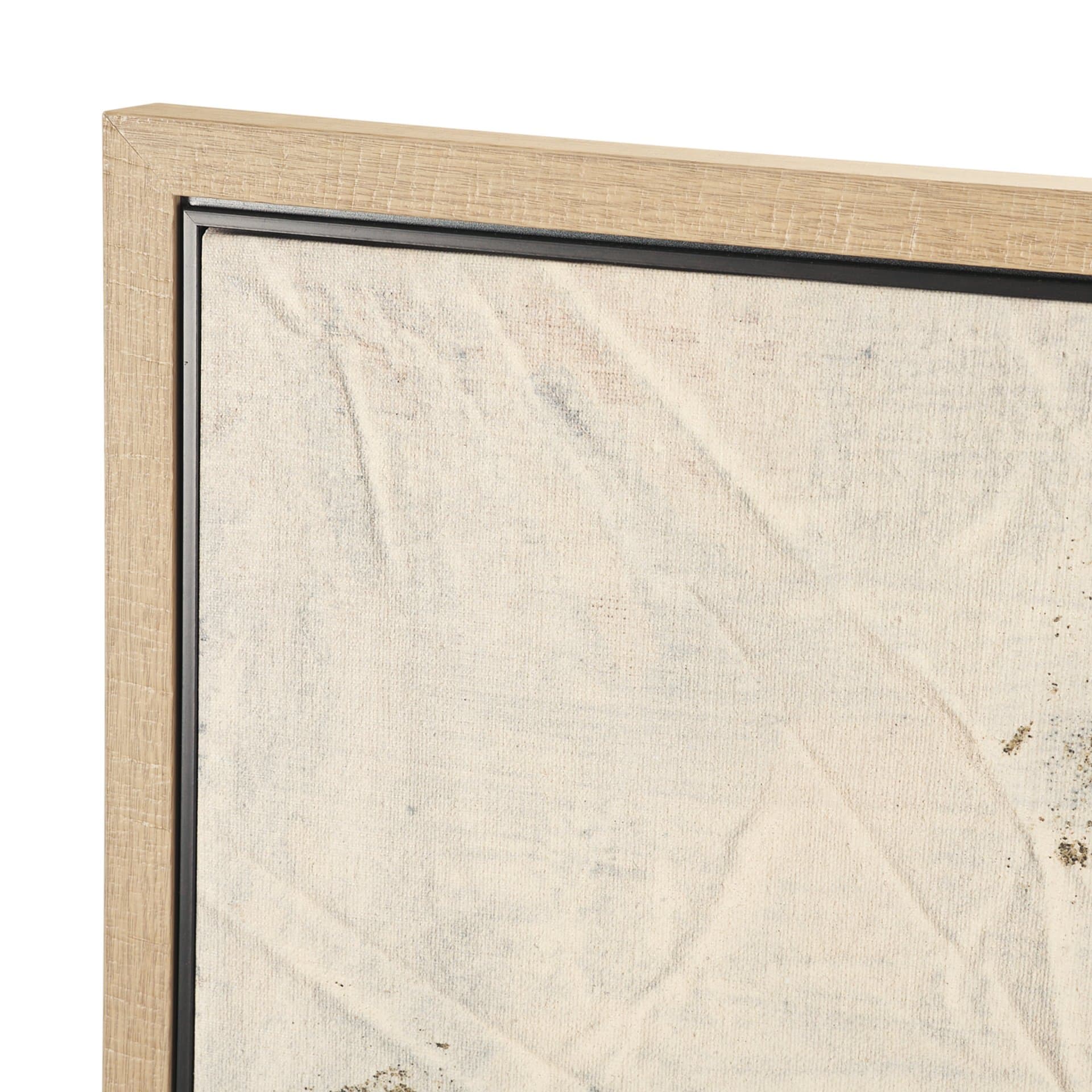 Textural Echo - Fragment by Kristine Hegre Hand-Embellished Textured Framed Canvas Artwork — product photograph