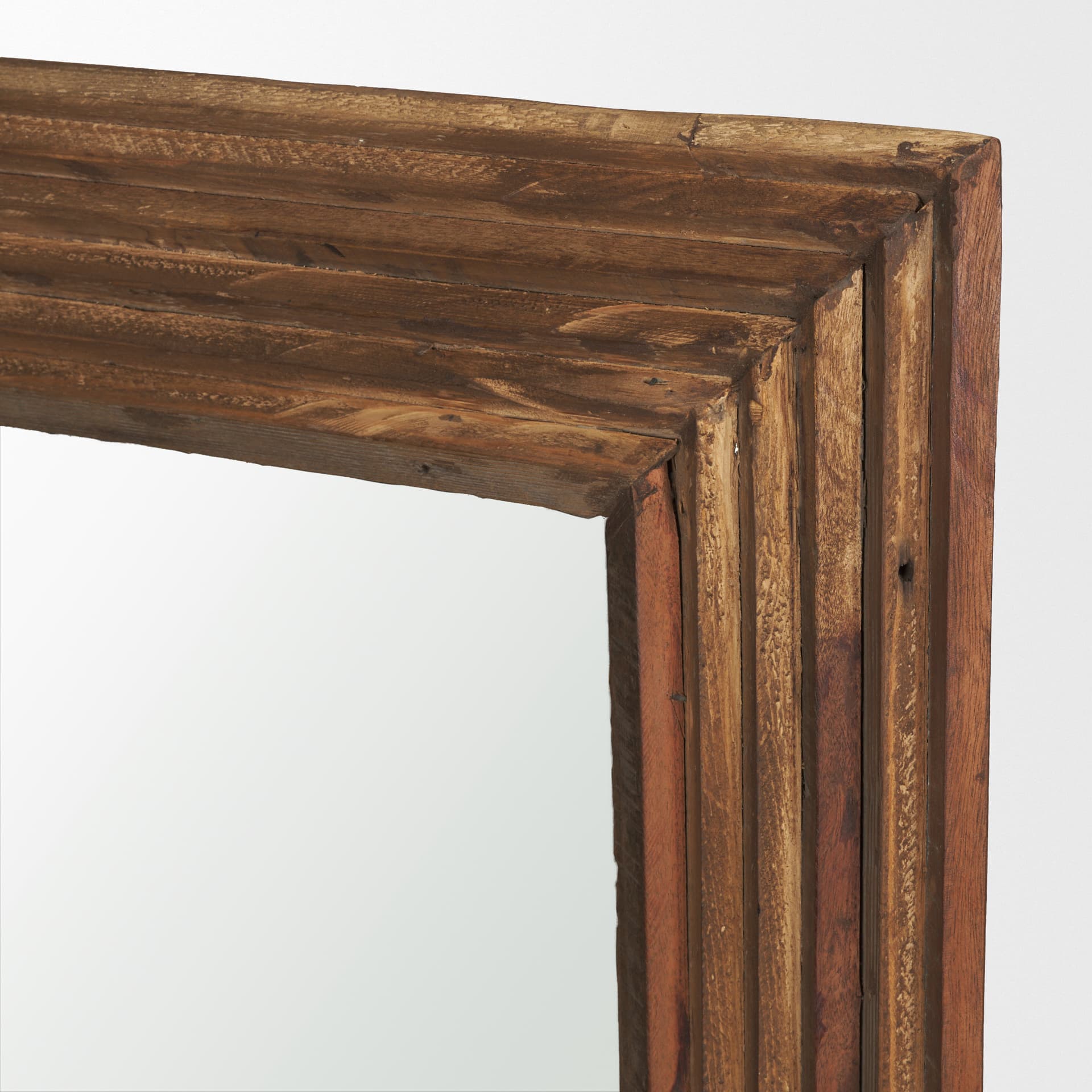 Bennet Large Rectangle Reclaimed Wooden Mirror — product photograph