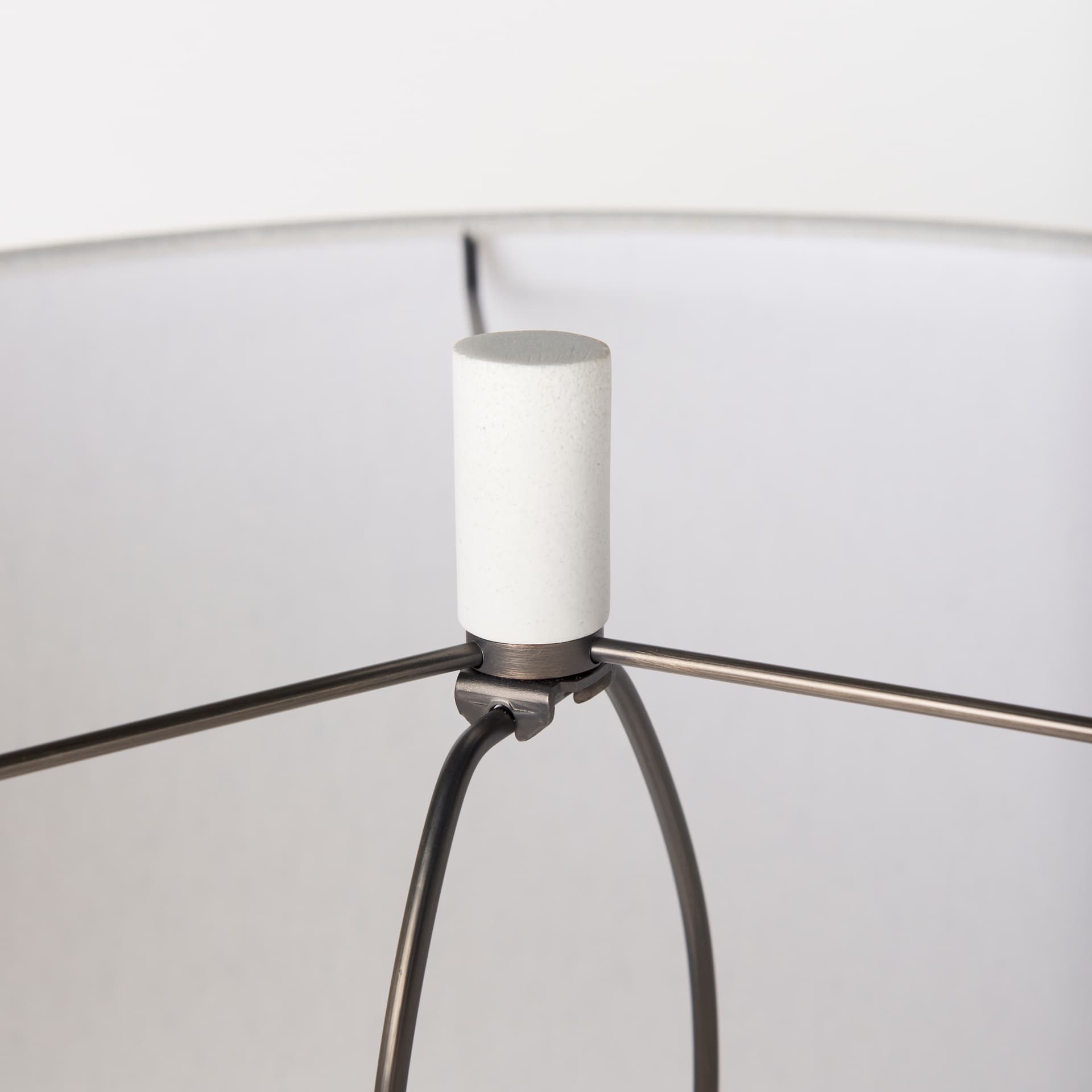 Tao 20.0L x 20.0W x 33.0H Cream Base W/White Shade Table Lamp — product photograph