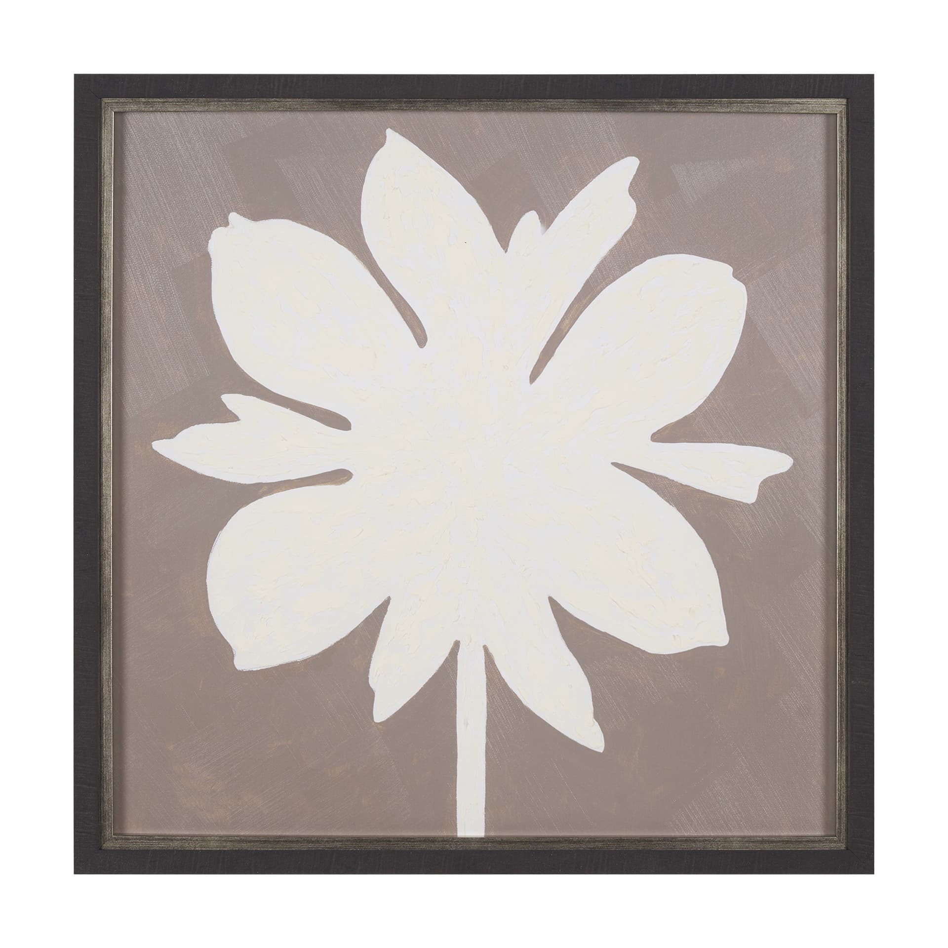 Floral Silhouettes III by Liz Jardine a Hand Embelished Textured Framed Art Print — product photograph