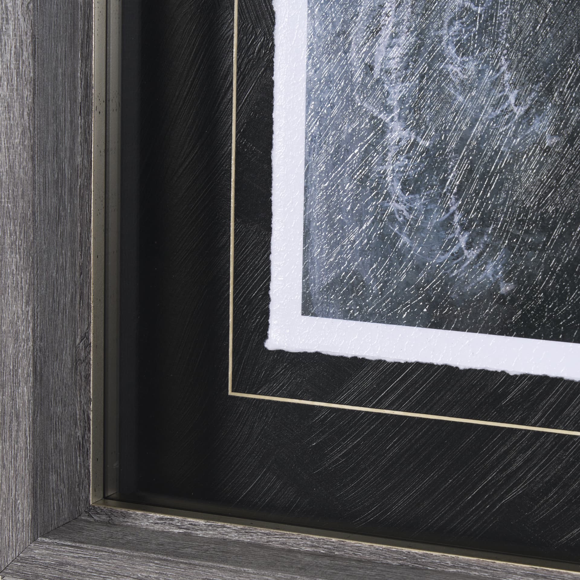 Animal Portrait IV (Deer) by Mercana Studio Hand Embellished Framed Art Print Matted under Glass — product photograph