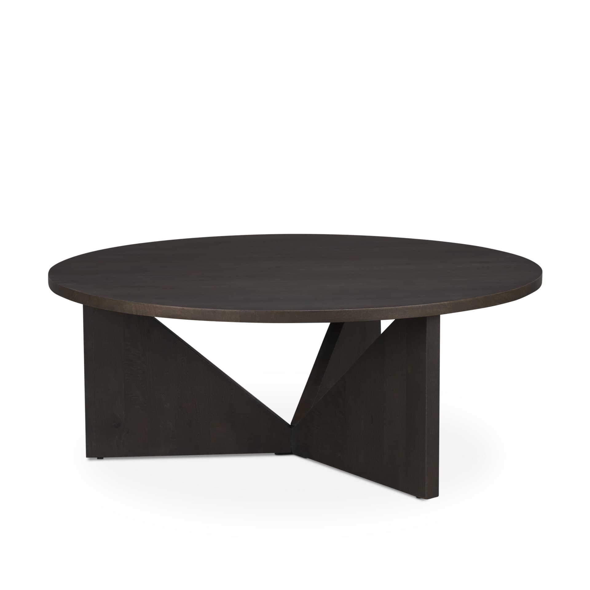 Tarro Brown Wood w/ Triangle Legs Coffee Table — product photograph