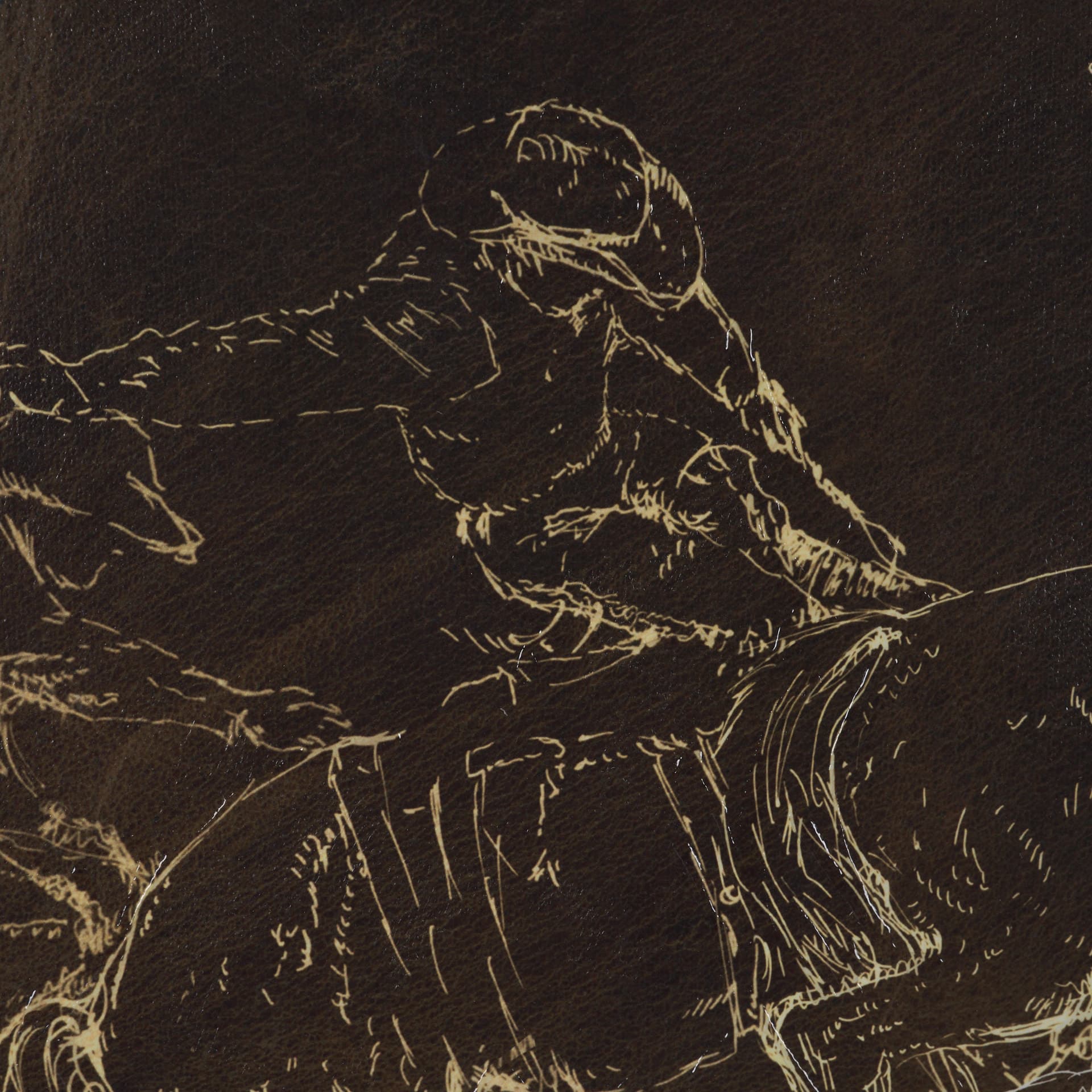 Ride 'Em Cowboy by Mercana Studio a Hand Embellished Textured Framed Canvas — product photograph