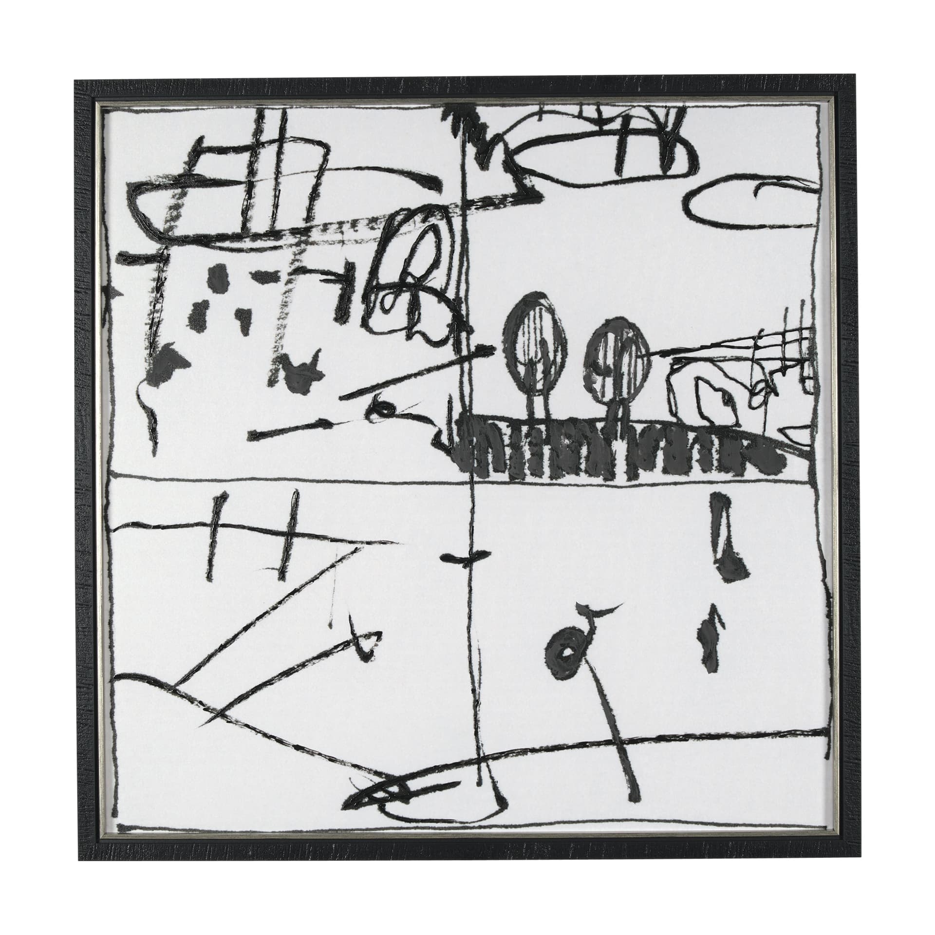 Lost Treasure Map IV by Mercana Studio a Hand Embellished Textured Framed Art Print — product photograph