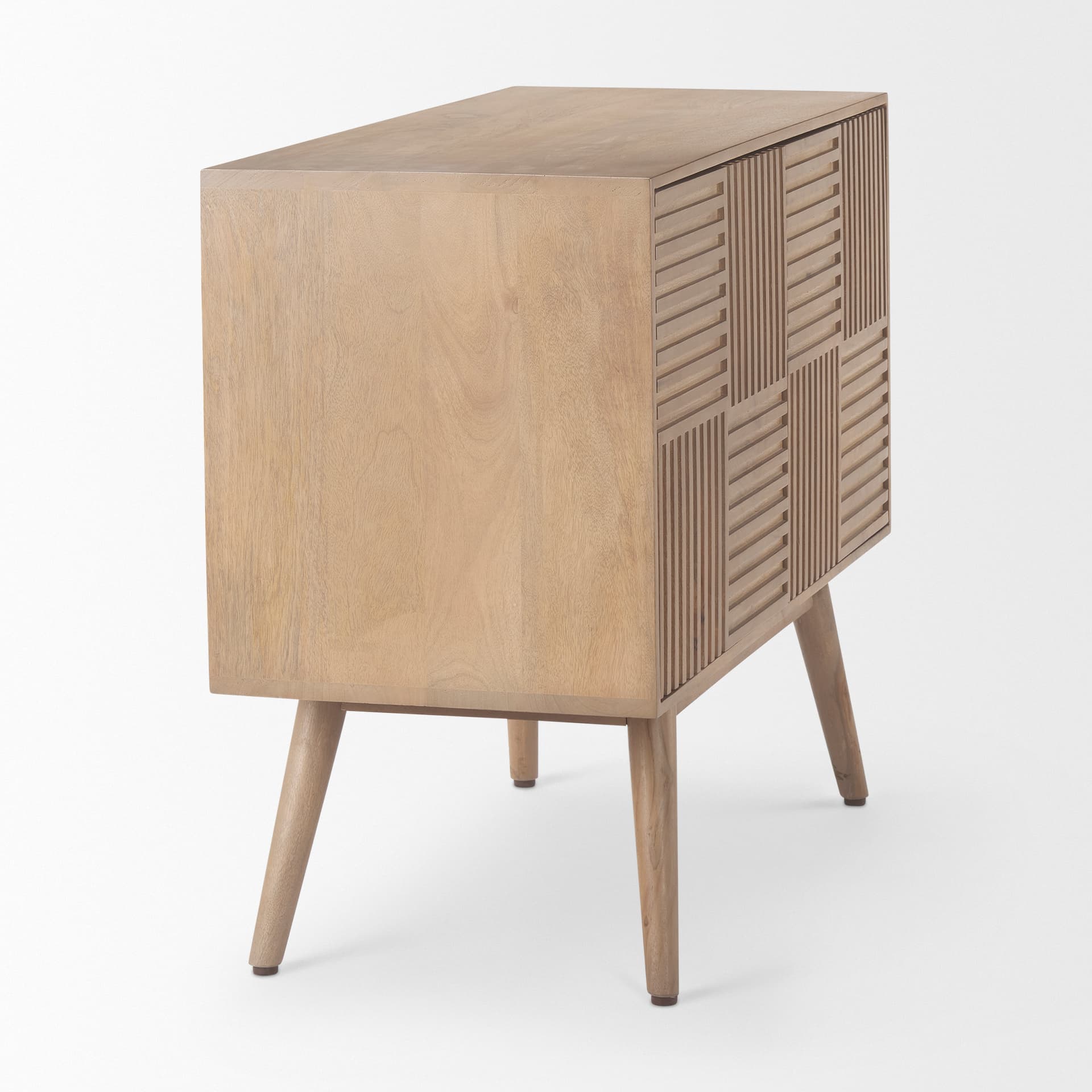 Sable 37.0L x 17.0W x 30.5H Light Brown Wood Accent Cabinet — product photograph