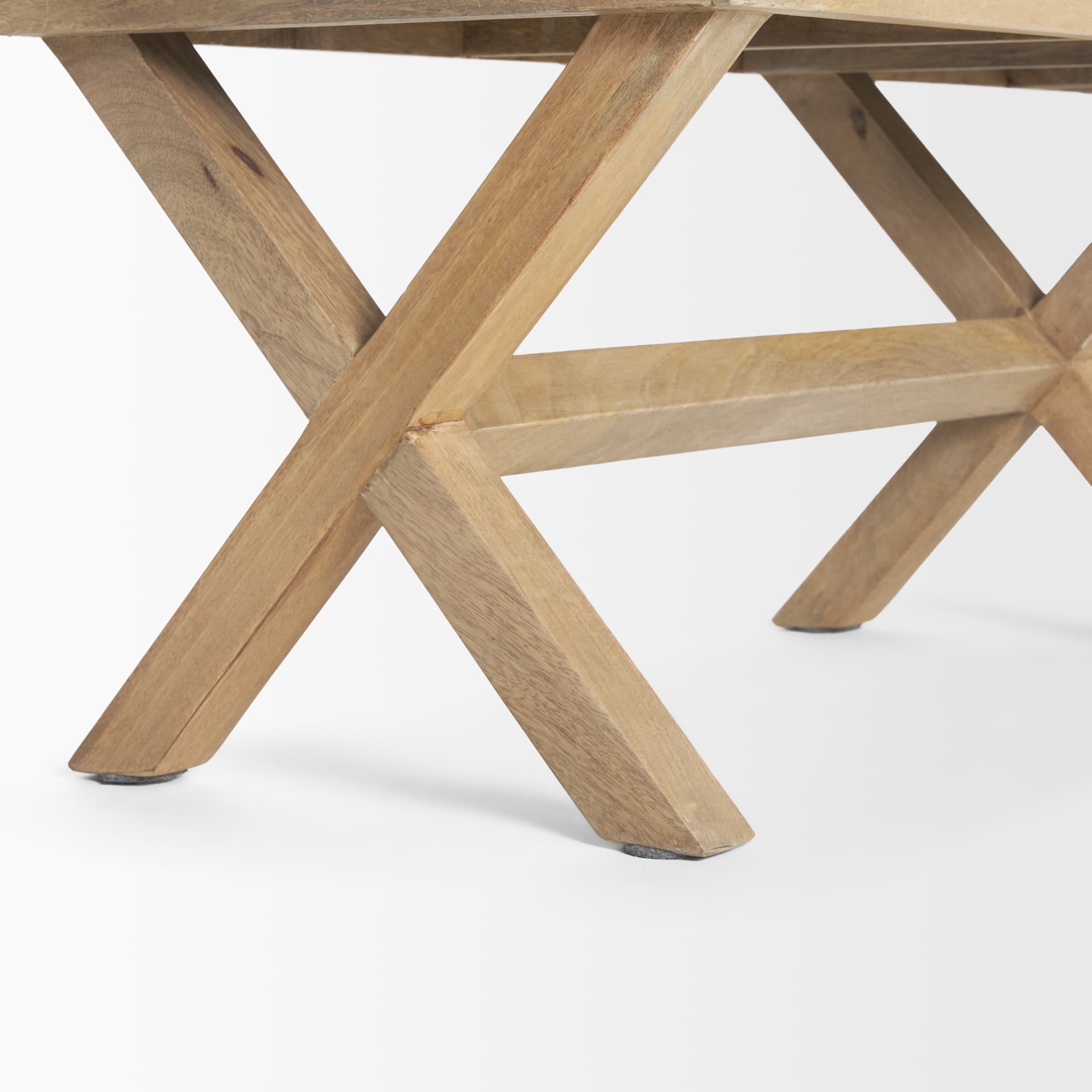 Solis II 50L x 16W Brown Base Beige Woven Leather Cushion Accent Bench — product photograph