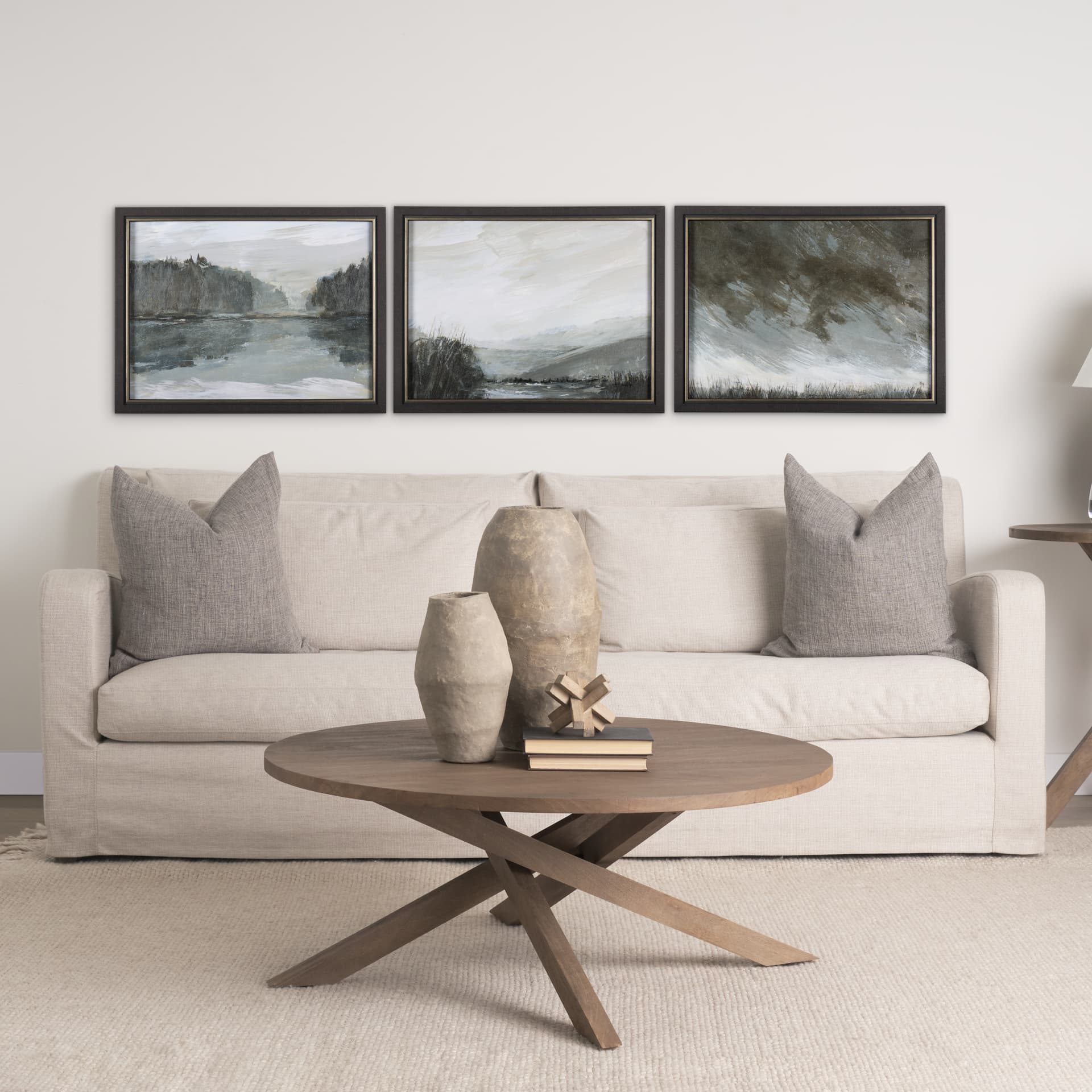 Rainy Day Inspiration V by Mercana Studio a Hand Embellished Textured Framed Art Print — in a styled room