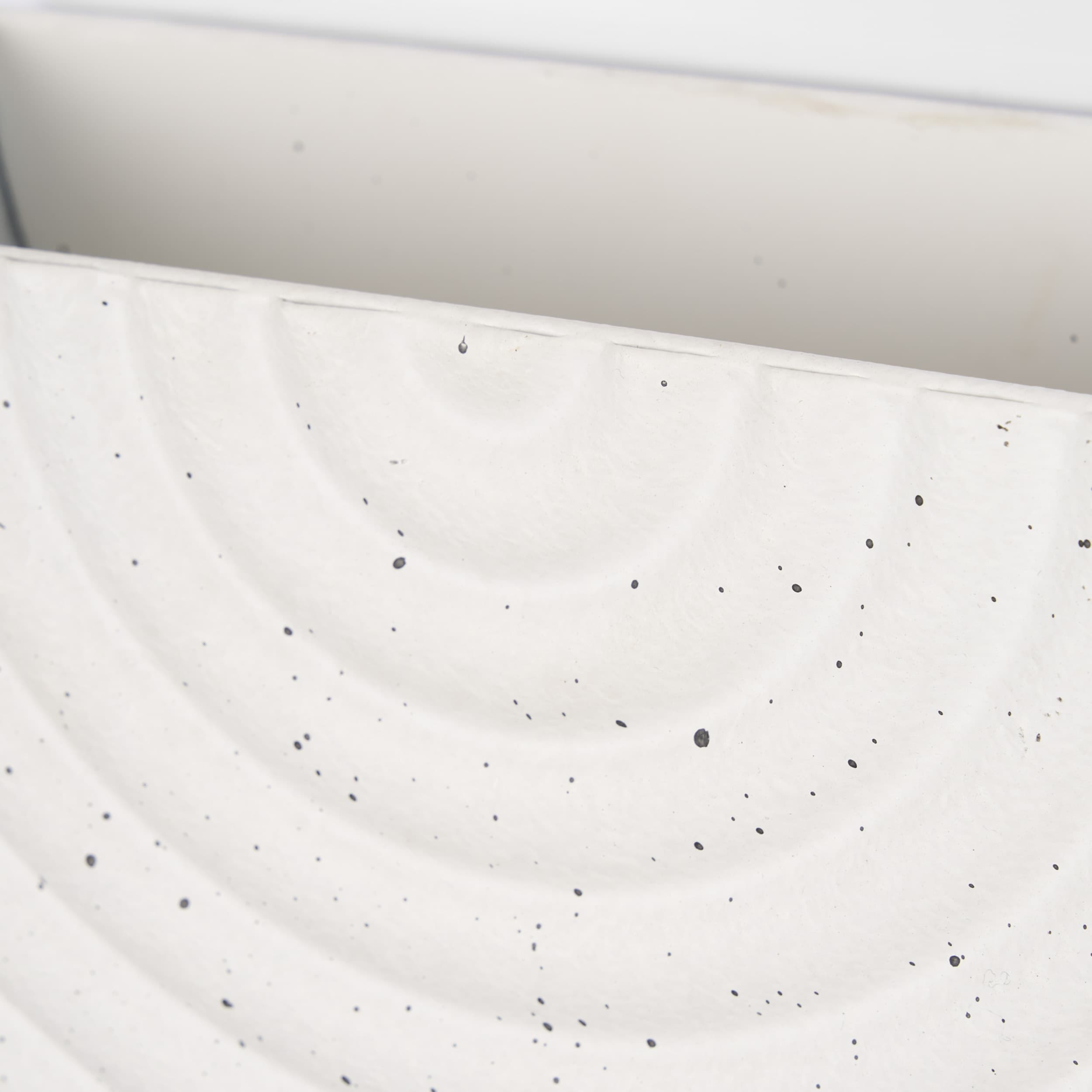 Shilo Matte White Metal Hanging Wall Planter (Set of 2) — product photograph