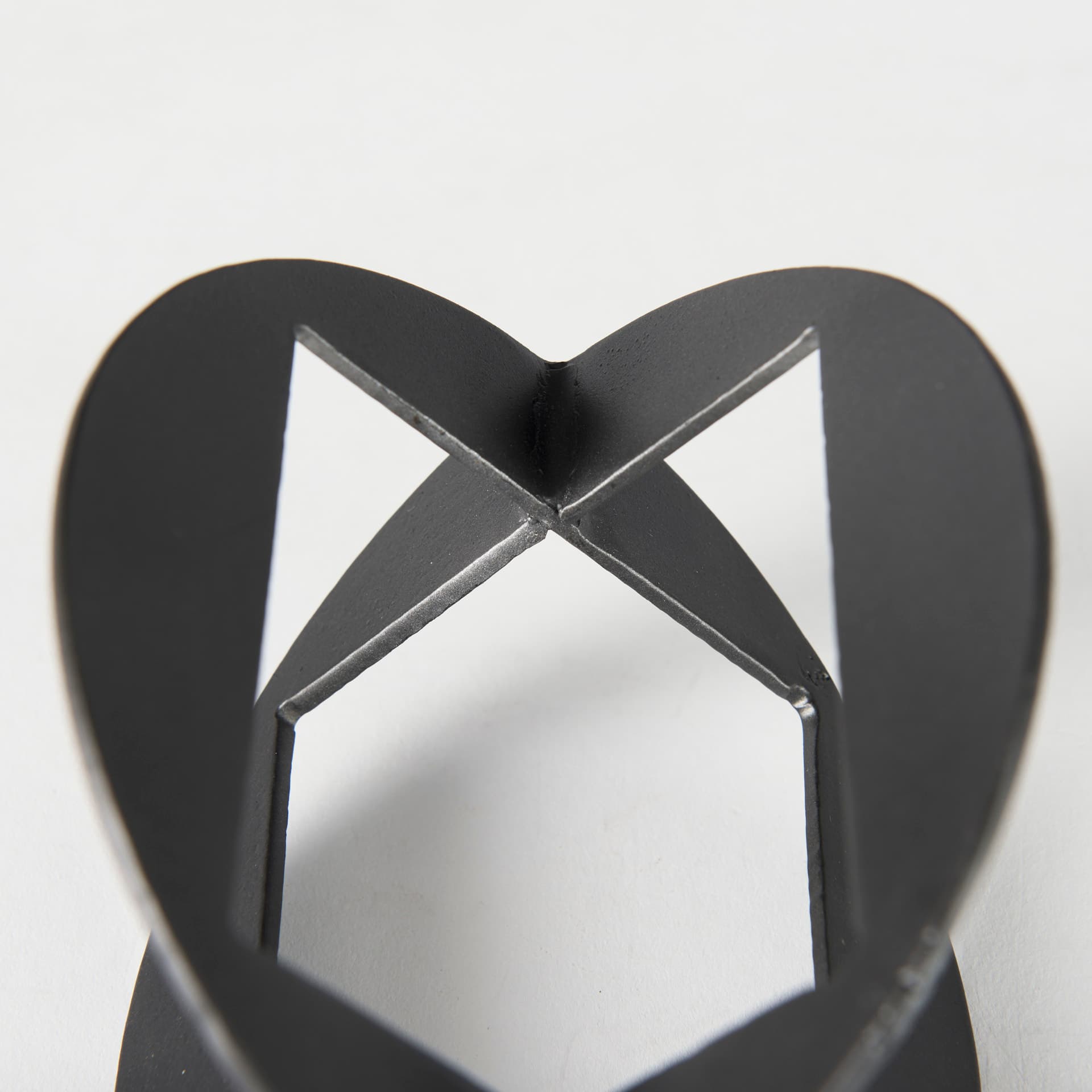 Cusco 6.0 L x 6.0 W x 6.0 H Black Iron Small Gunmetal Geometric Decorative Object — product photograph