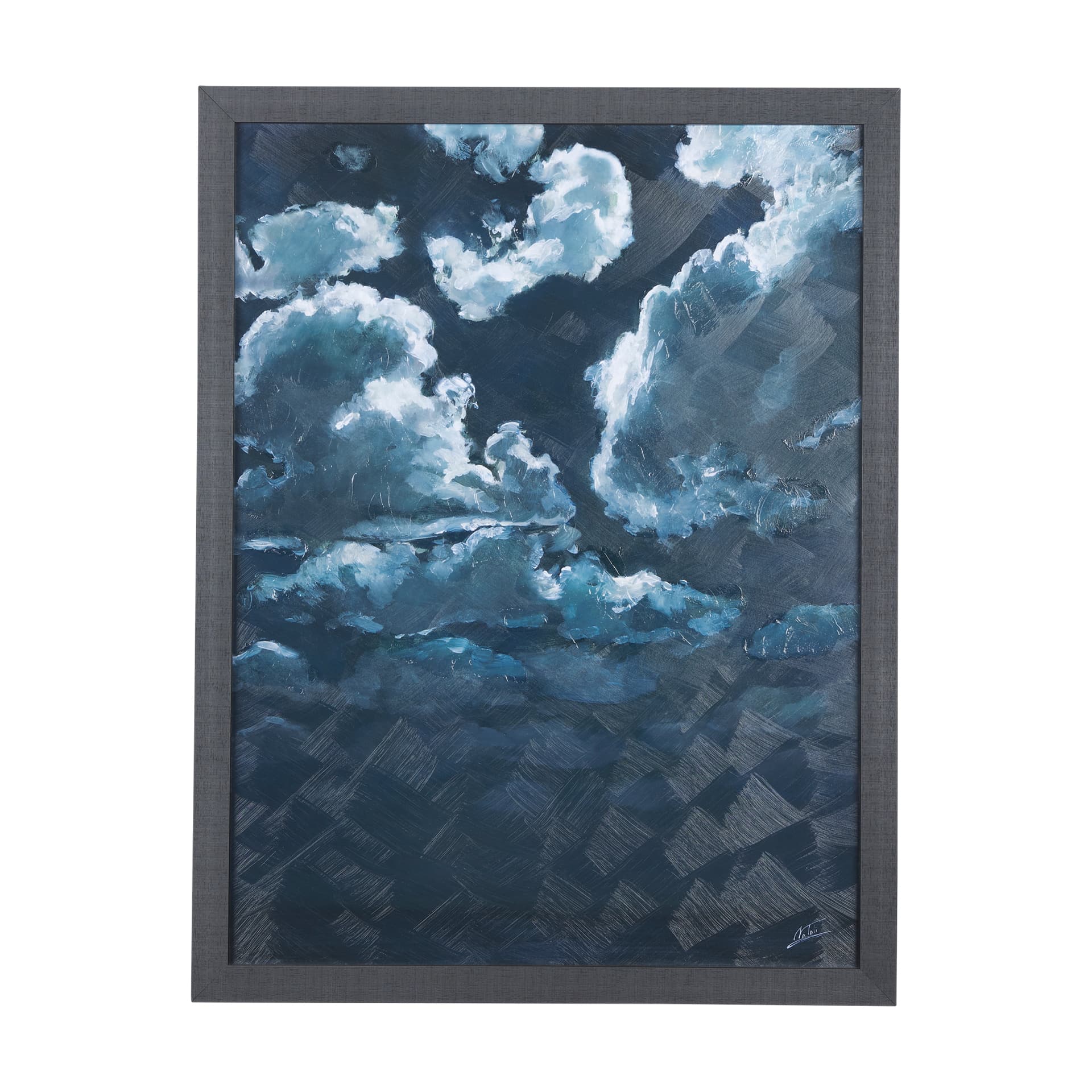 Night cloud II by Mercana Studio a Hand Embellished Textured Framed Art Print — product photograph