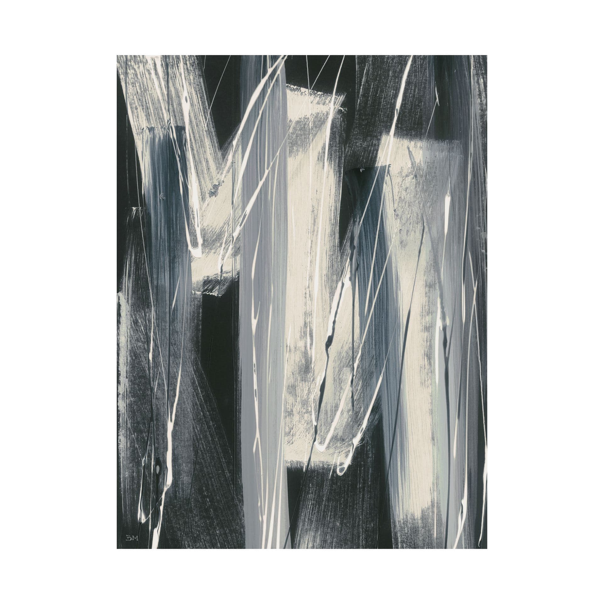 Glass Shower I by Mercana Studio a Hand Embellished Textured Canvas — product photograph