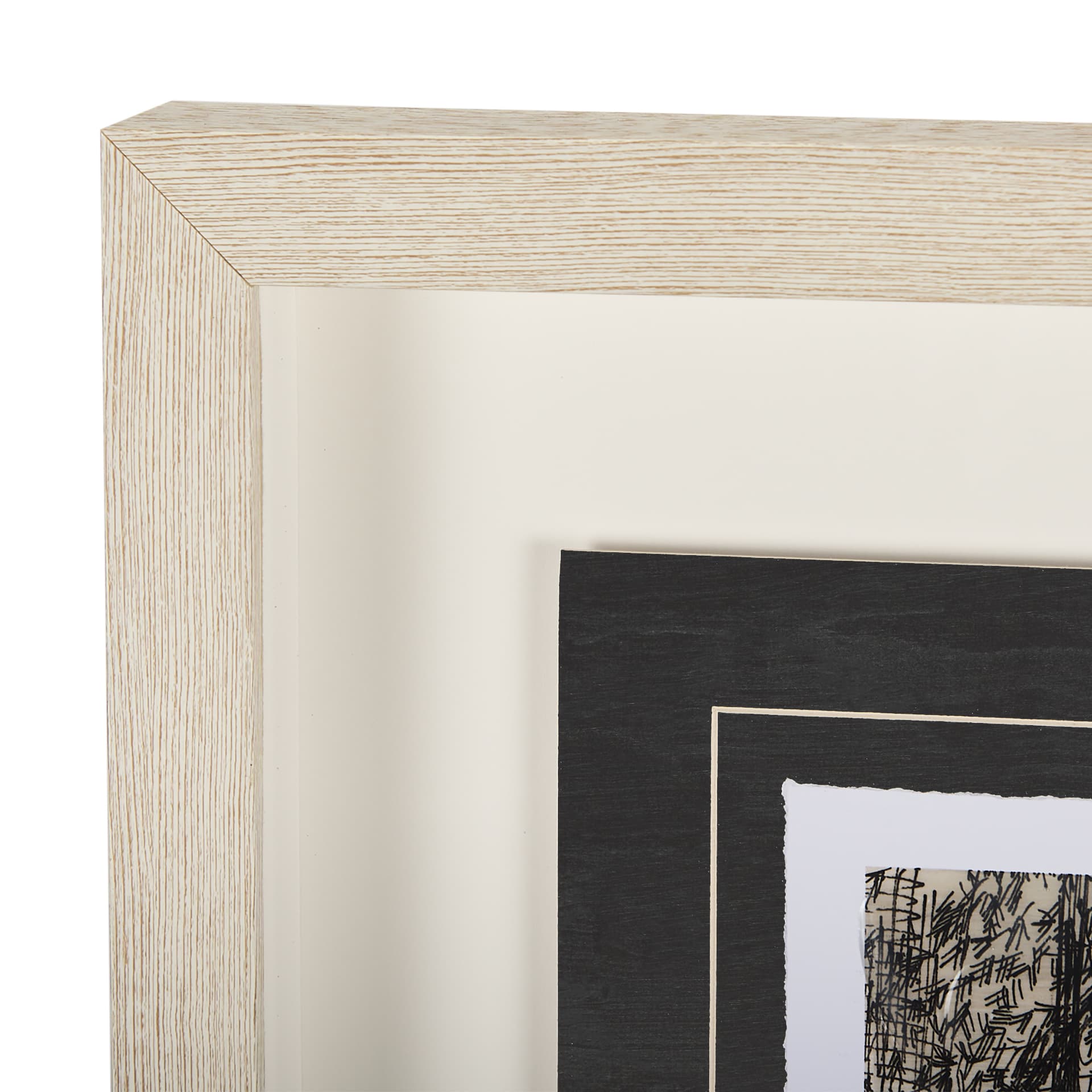 Fireside IV by Mercana Studio a Hand Embellished Textured Framed Art Print Matted under Glass — product photograph