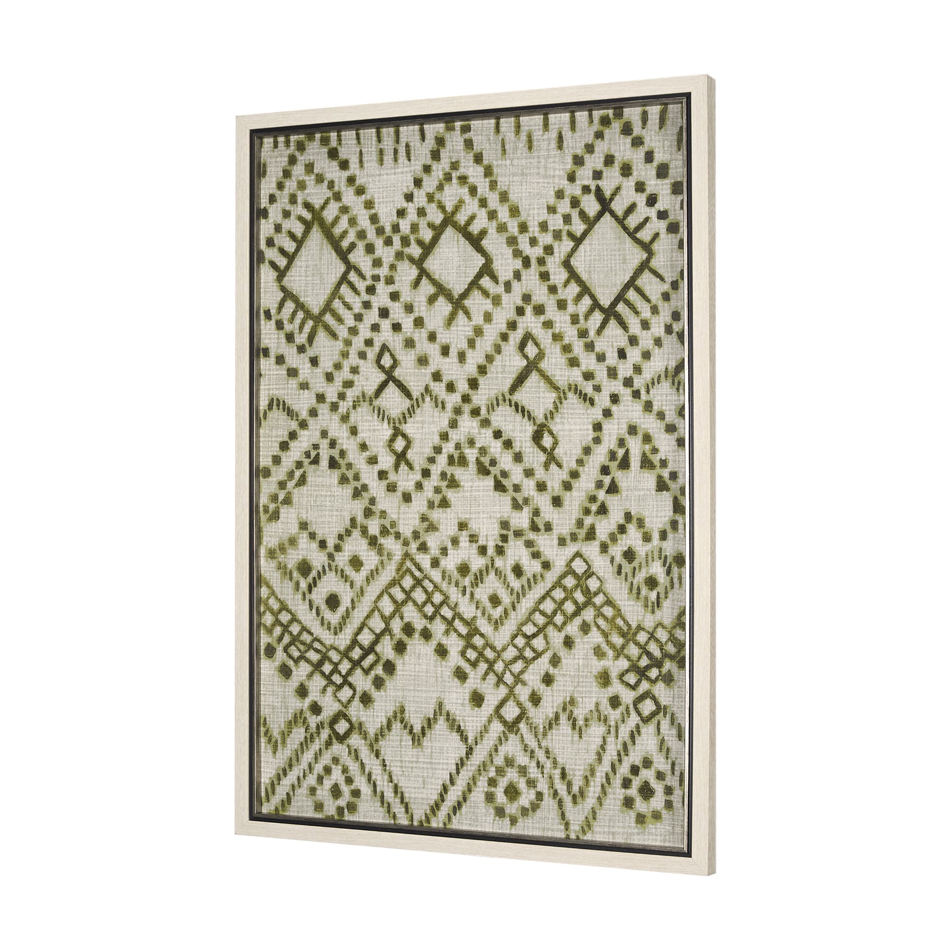 Story Teller II Olive by Mercana Studio a Hand Embelished Textured Framed Art Print — product photograph