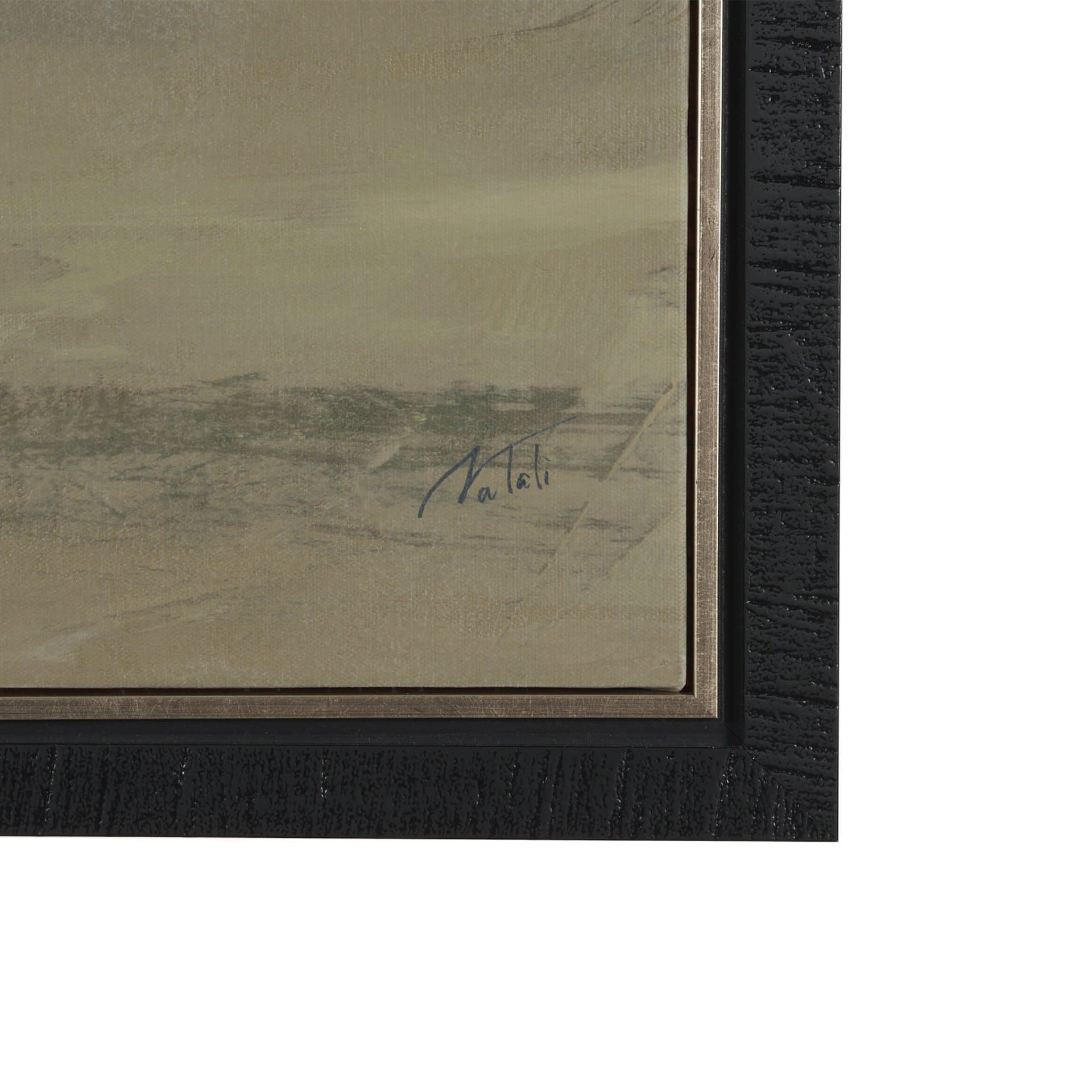 Quiet Presence II by Mercana Studio Hand-Embellished Textured Framed Canvas Artwork — product photograph