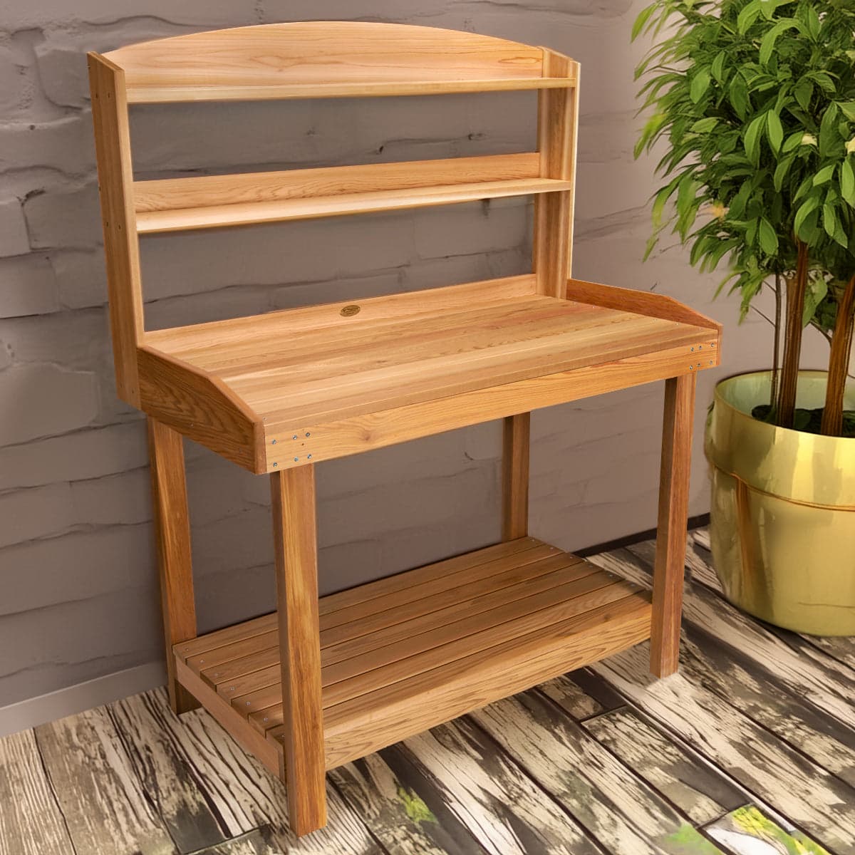 Cedar Garden Potting Bench — product photograph