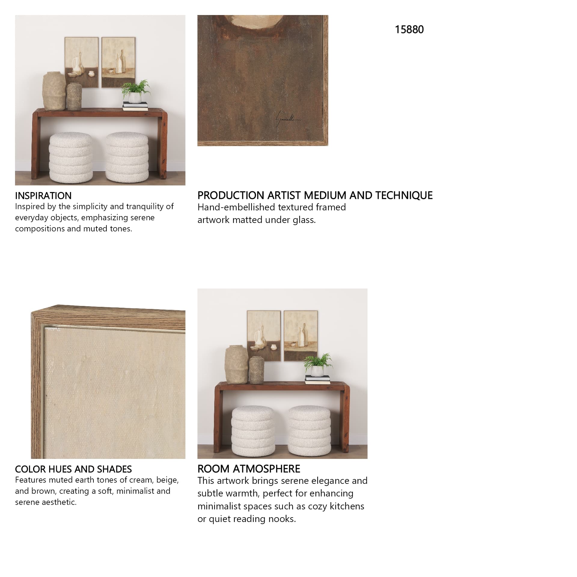 Bottled Perspective (Set of 2) by Mercana Studio Hand Embelished Framed Artwork Matted — in a styled room