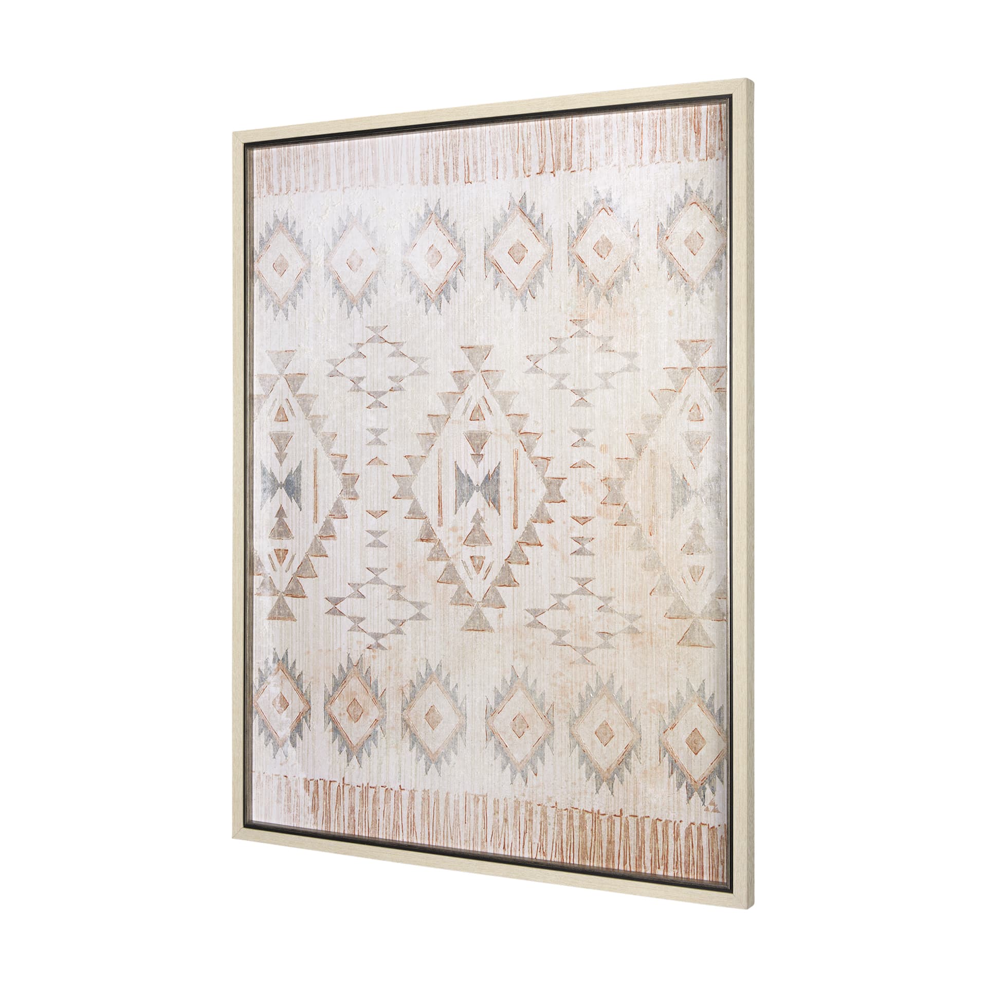 Aztec I by Mercana Studio a Hand Embellished Textured Framed Art Print — product photograph
