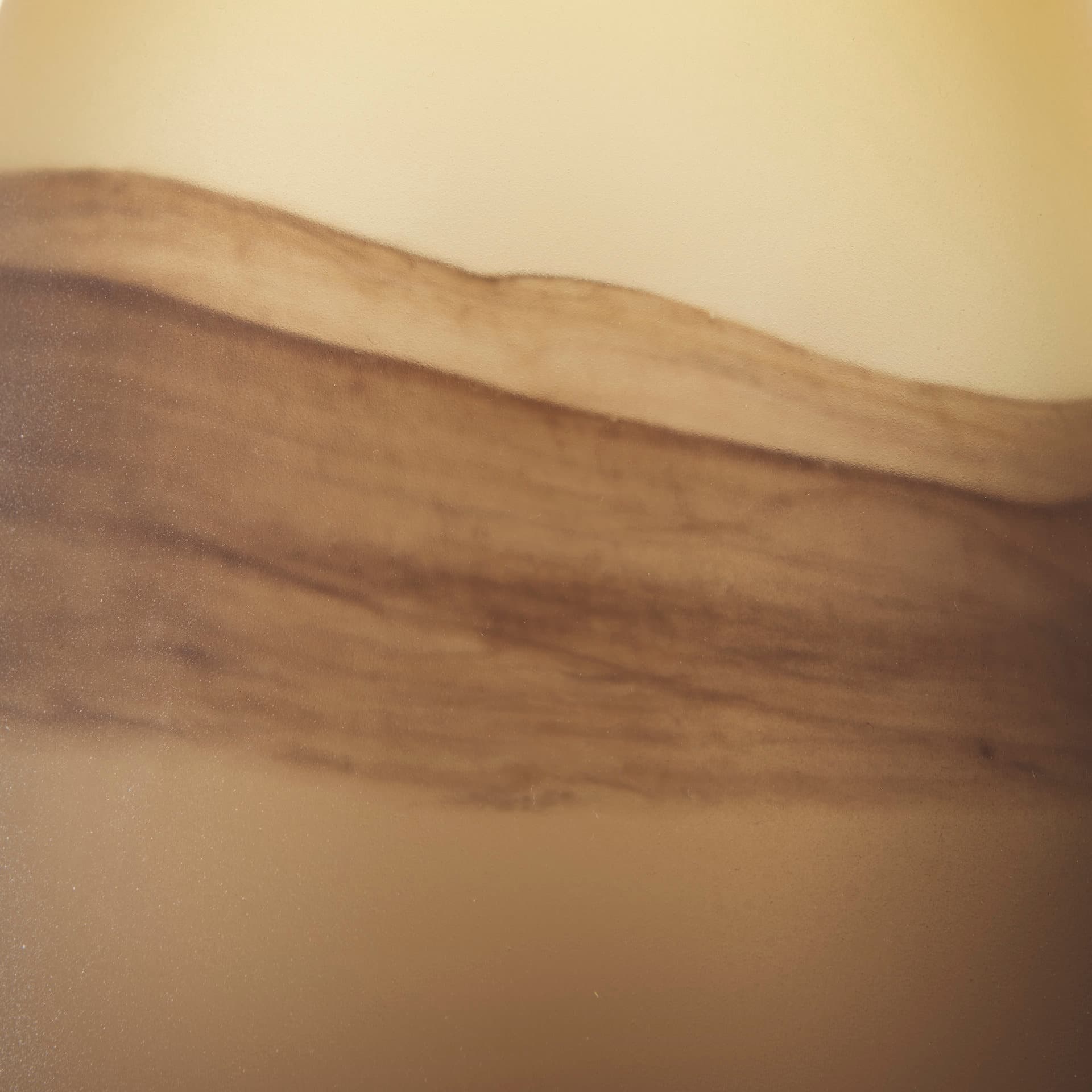 Pyla Large Yellow/Brown Glass Sand Dune Inspired Vase — product photograph