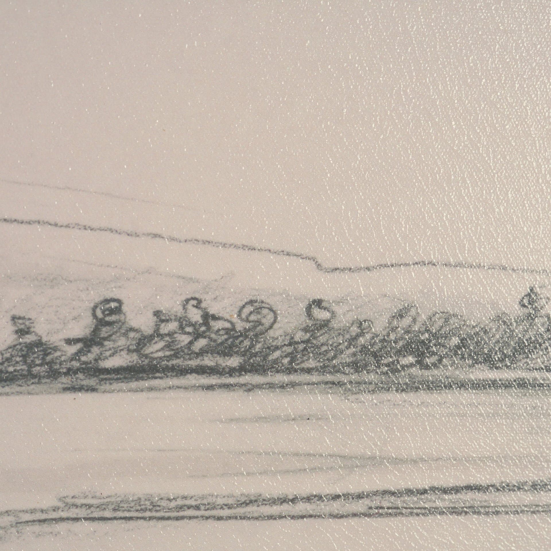 Landscape in Graphite No.3 by Mercana Studio Textured Framed Artwork Matted — product photograph