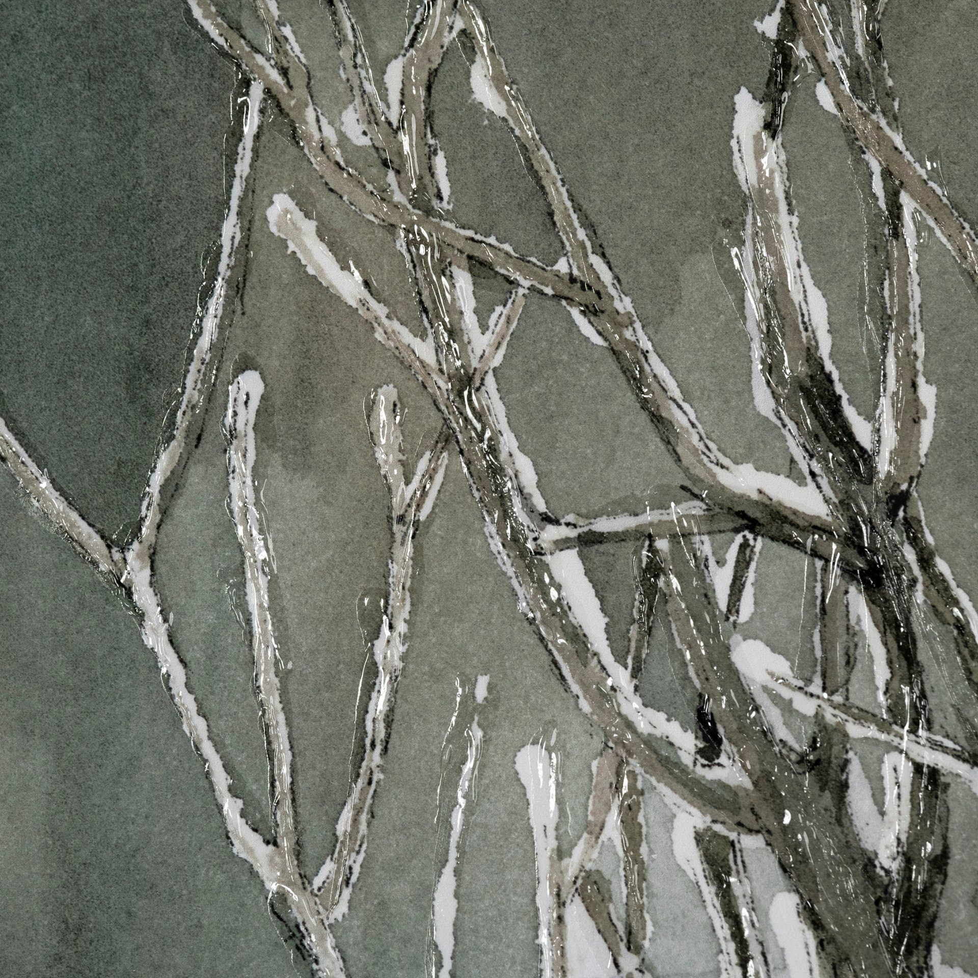 Life in North I by Melody Ducharme a Hand Embellished Textured Framed Art Print Matted under Glass — product photograph