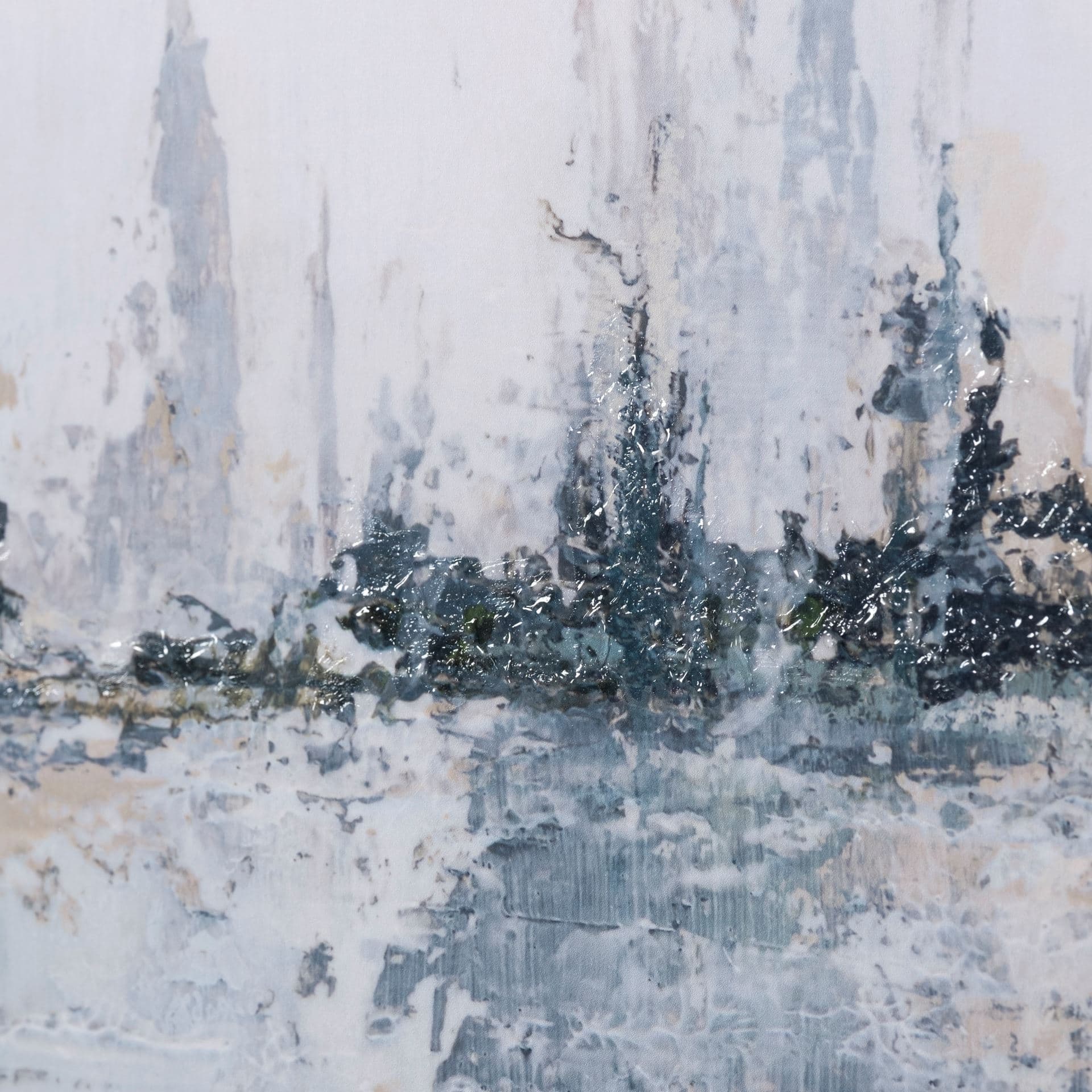 Waterfront I by Jonathan Klassen a Hand Embellished Textured Framed Art Print Matted under Glass — product photograph