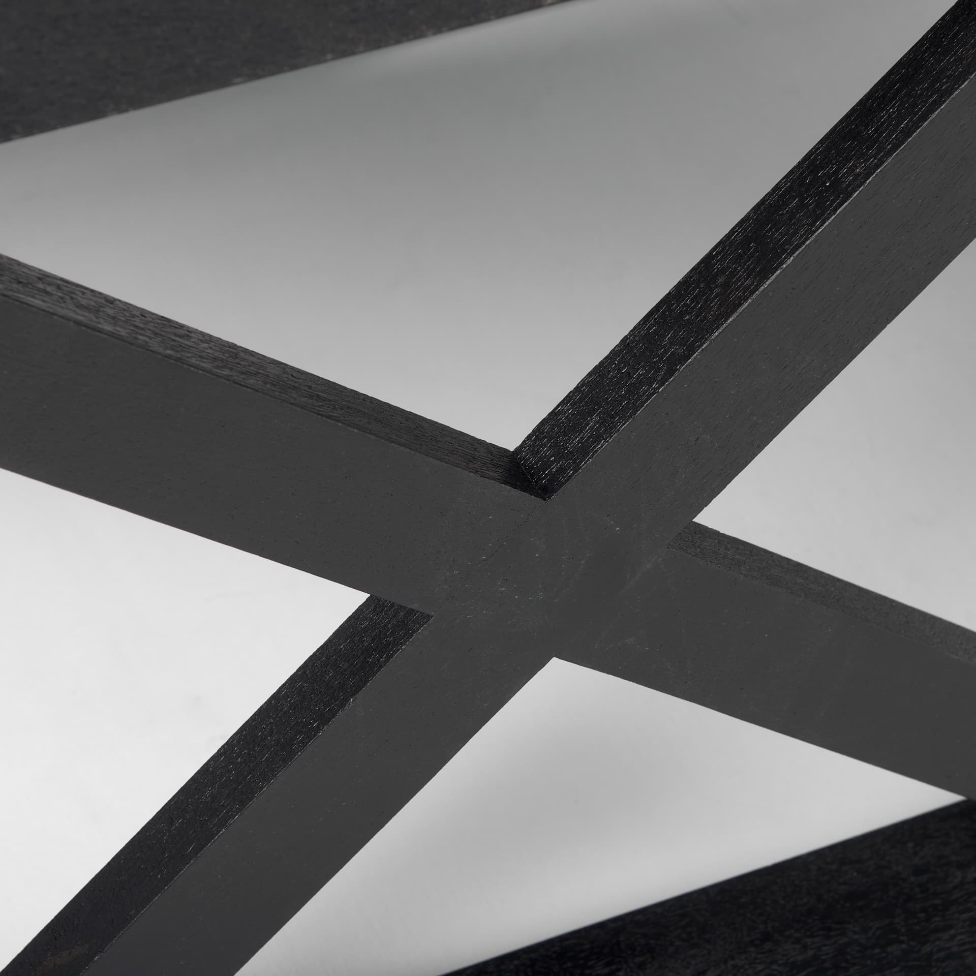 Forsey 48.0L x 28.0W x 17.5H Black Wood Rectangular Coffee Table — product photograph