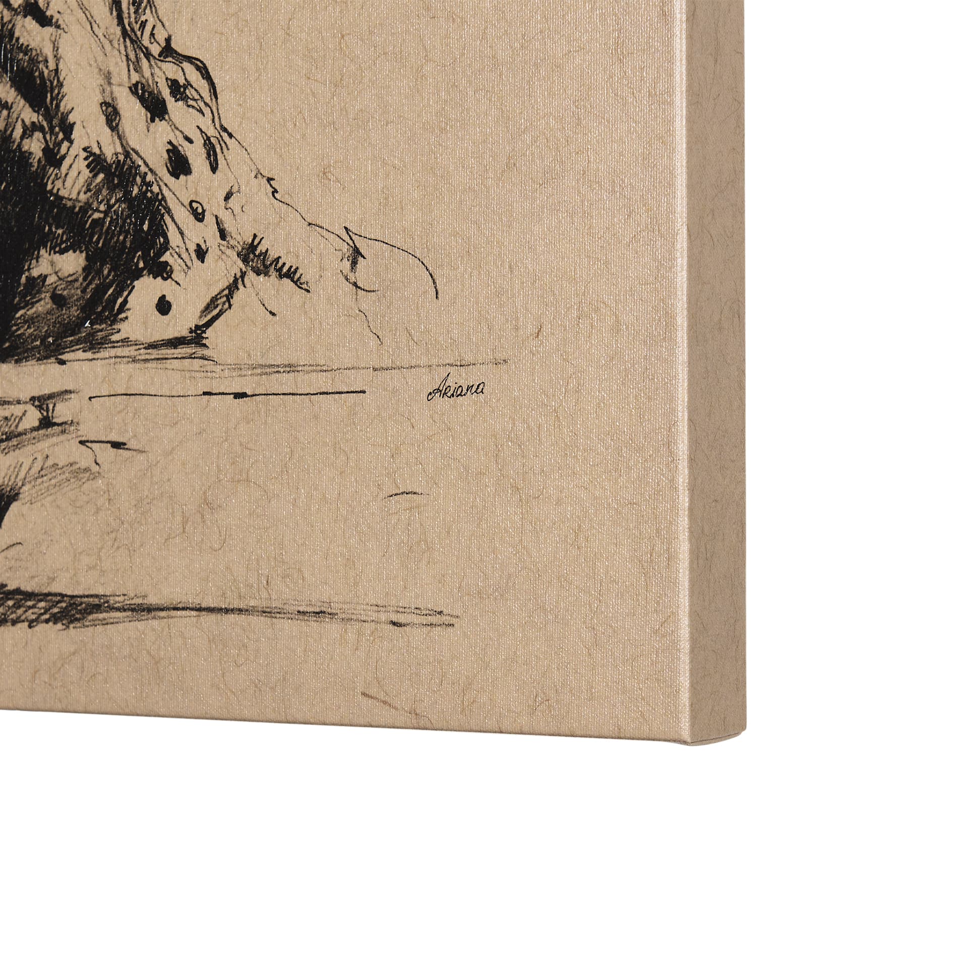 Tree Drawing I by Mercana Studio a Hand Embellished Textured Canvas — product photograph