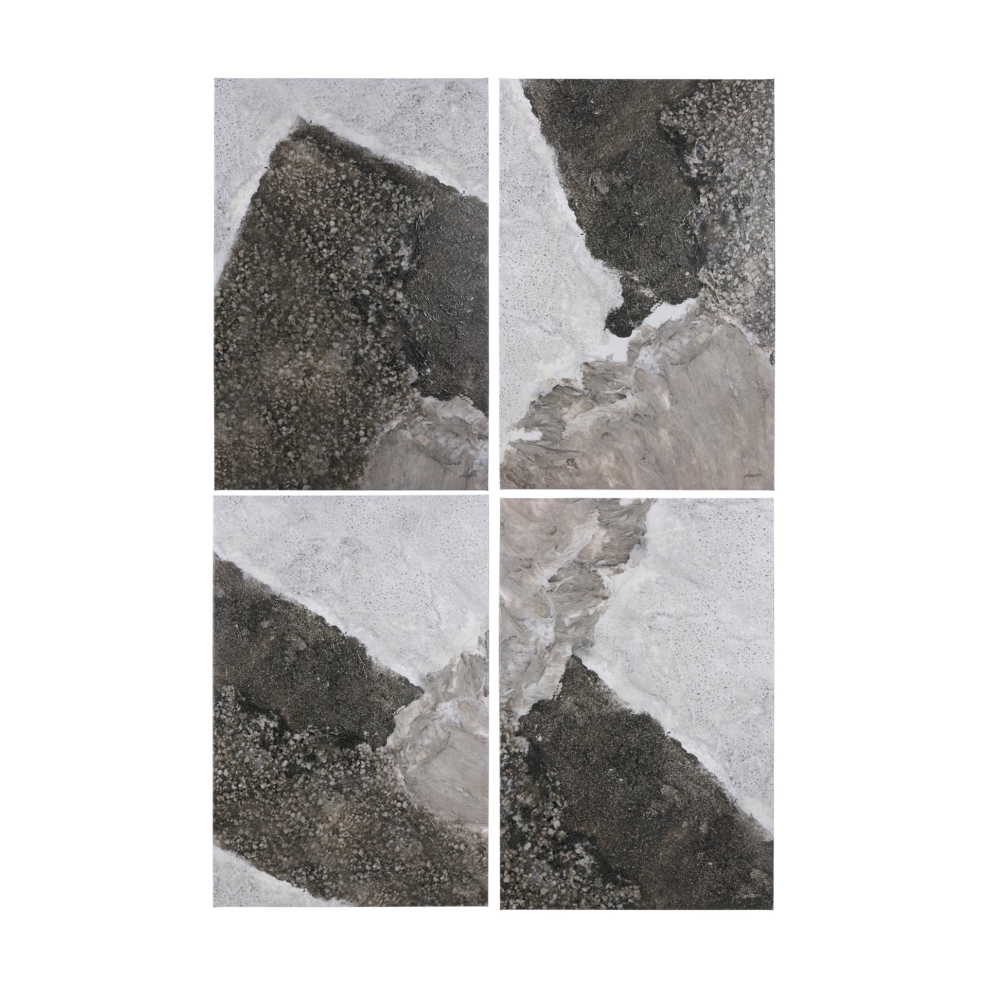Mudslide I by Mercana Studio a Hand Embellished Textured Canvas — product photograph