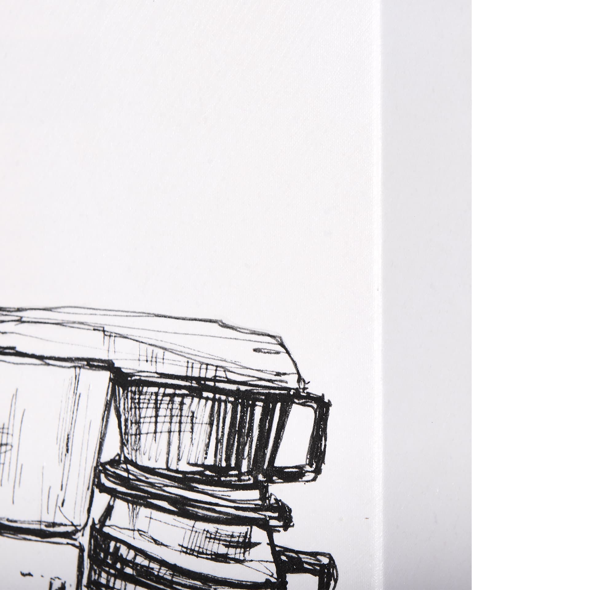 Drip Coffee Maker by Mercana Studio a Hand Embellished Textured Canvas — product photograph
