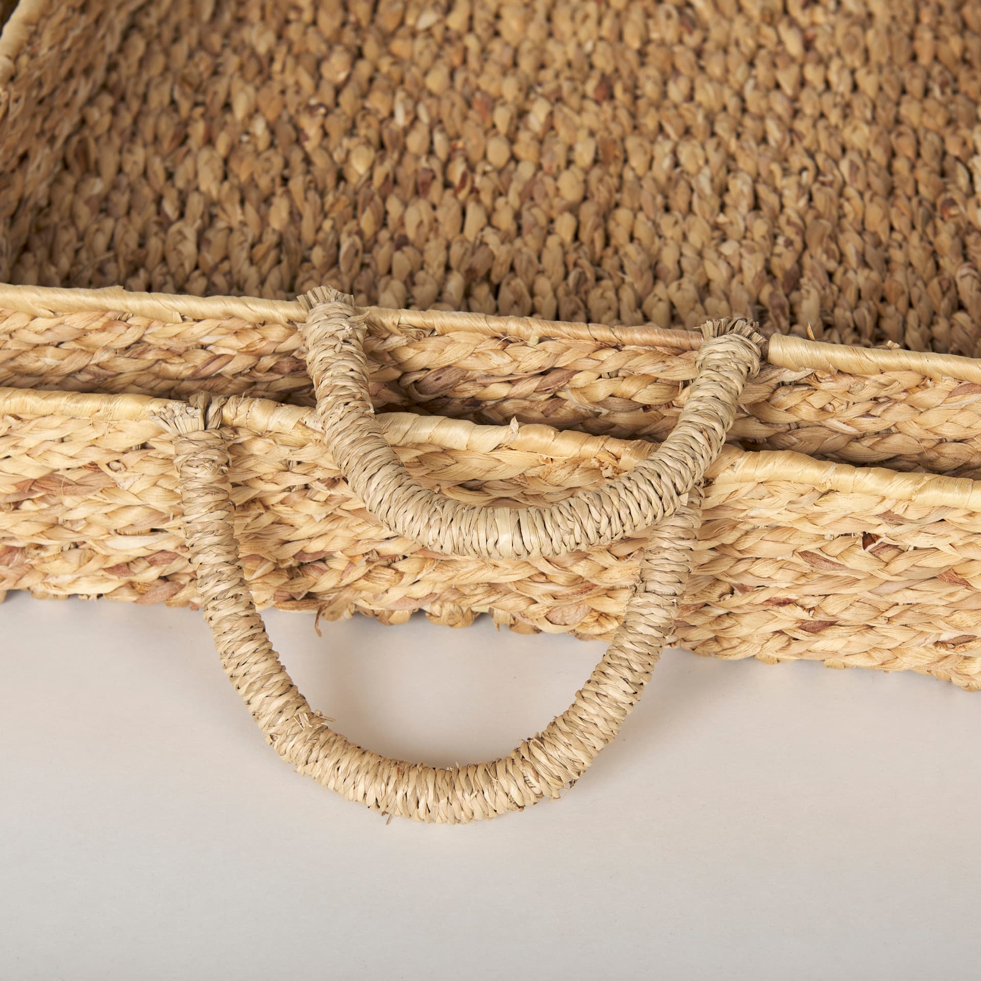Hona Set of 2 Large Rectangular Nesting Water Hyacinth Trays — product photograph