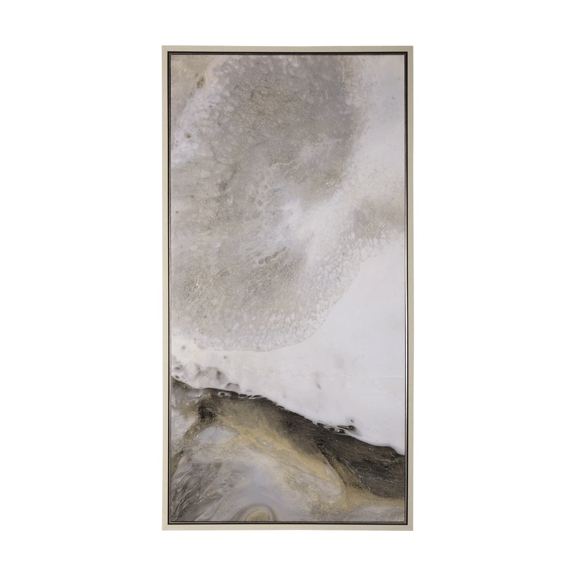 Sandy Waves I by Mercana Studio a Hand Embellished Textured Framed Canvas — product photograph
