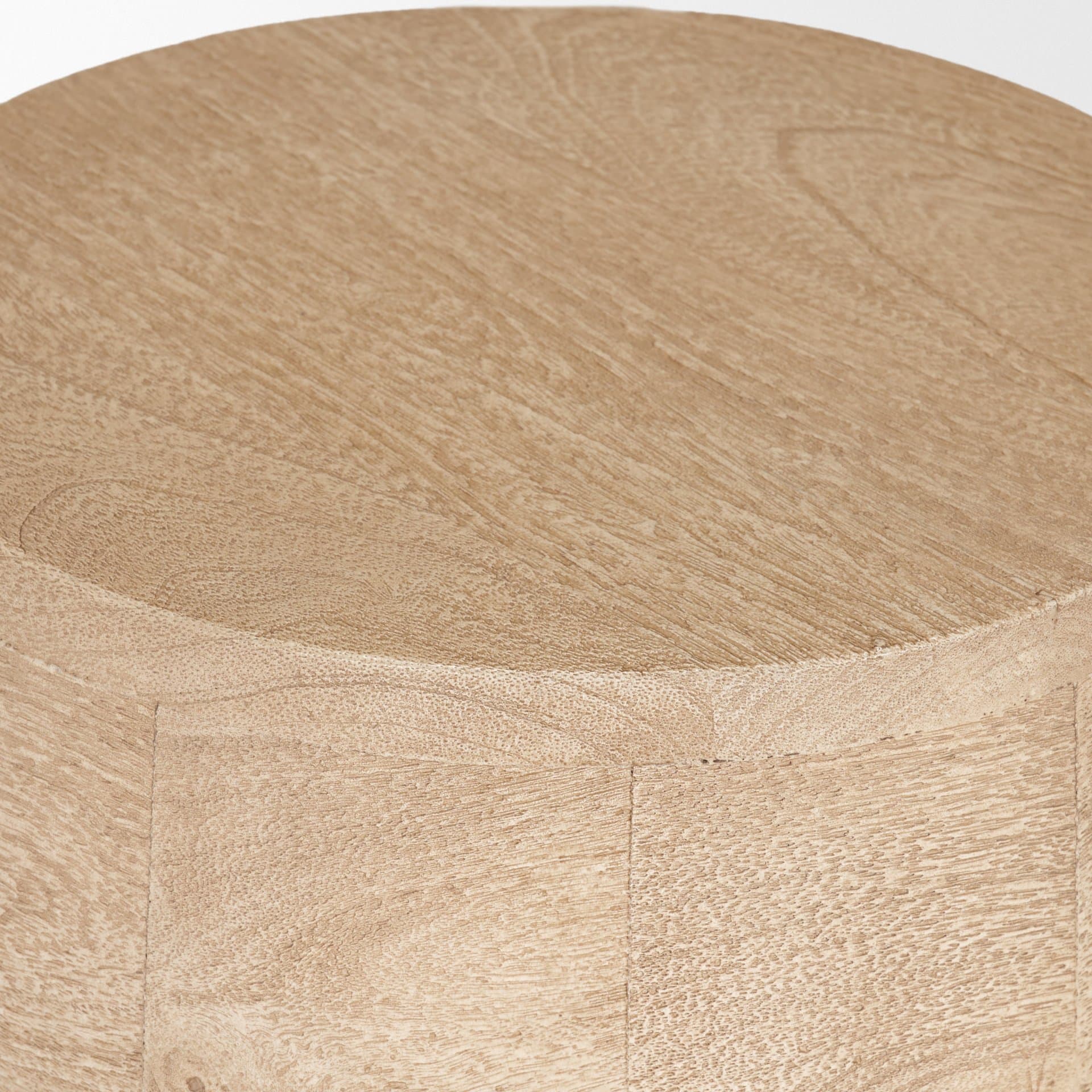 Cove Light Brown Sculptural Open Side Table — product photograph
