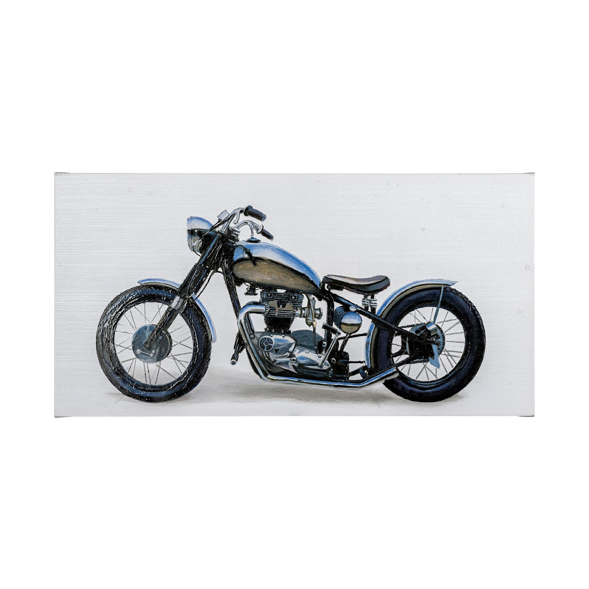 Lets Roll II White by James Wiens a Hand Embellished Textured Canvas — product photograph