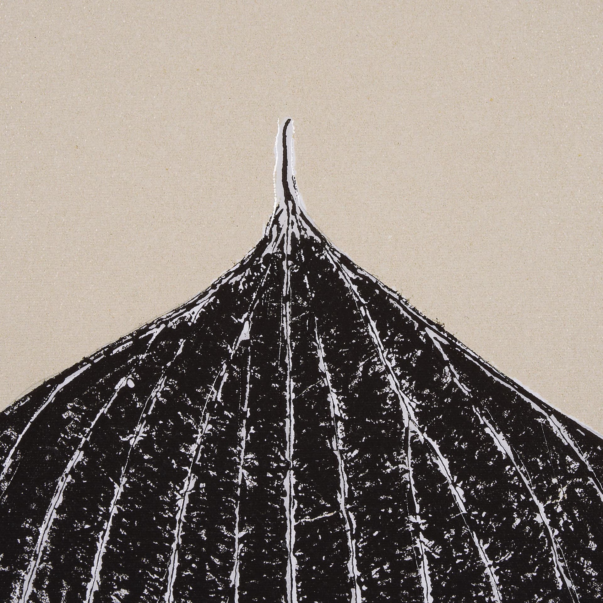 Hosta B by Mary Margaret Briggs a Hand Embellished Textured Framed Art Print — product photograph