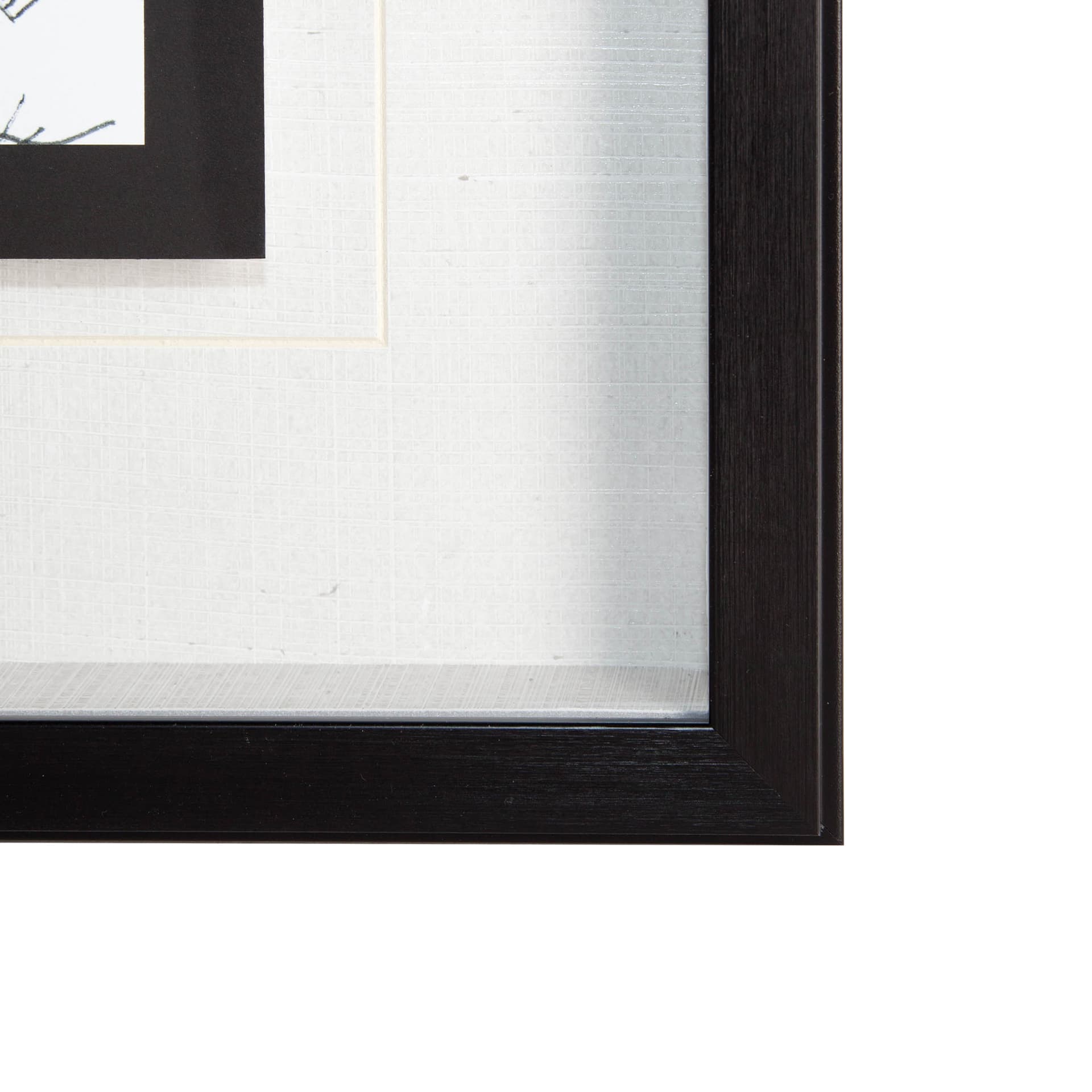 B&W City Scene VI by Melissa Wang a Hand Embellished Textured Framed Art Print Matted under Glass — product photograph