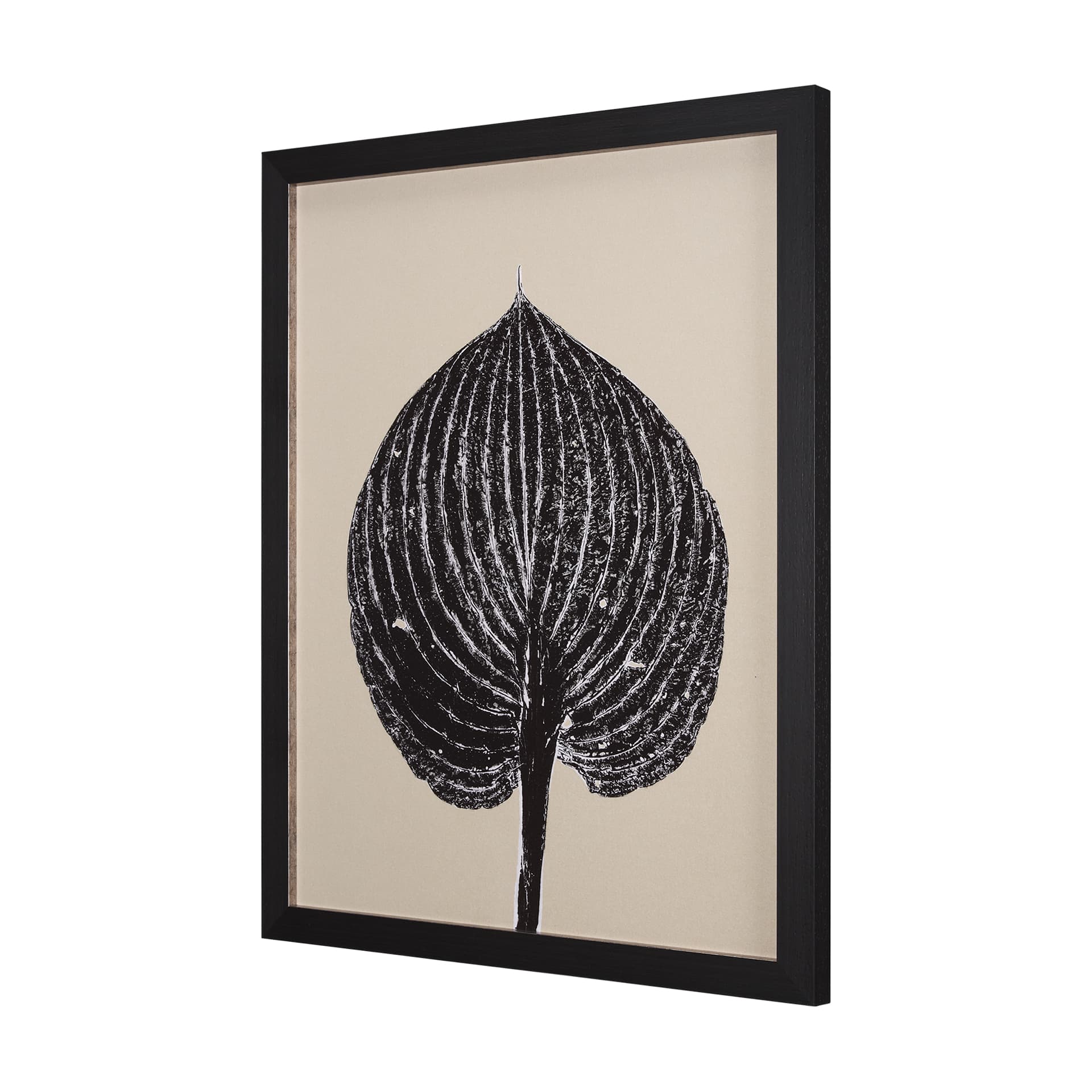Hosta B by Mary Margaret Briggs a Hand Embellished Textured Framed Art Print — product photograph