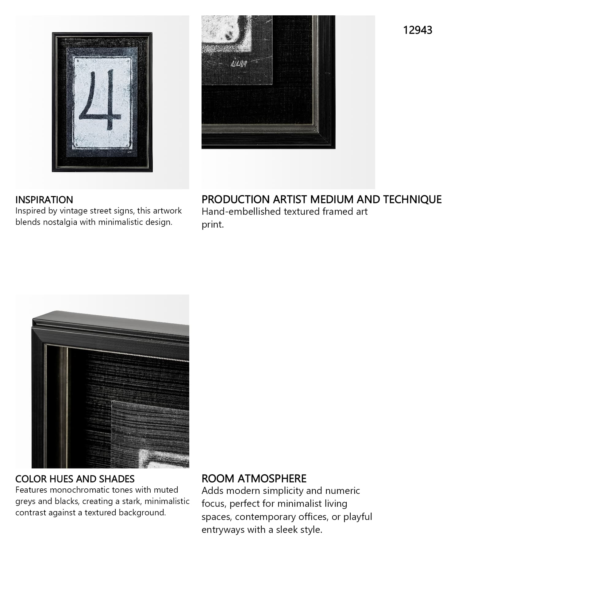 Value Collector 4 by Mercana Studio a Hand Embellished Textured Framed Art Print — in a styled room