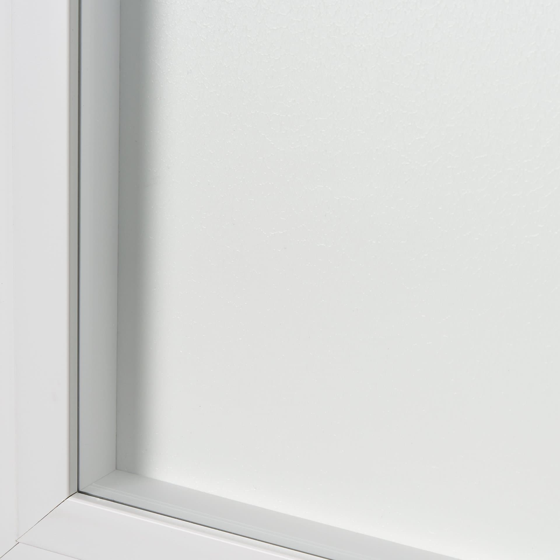 Equal Quadrants White by Studio M a handmade Original Framed 3D Textured Artwork under Glass — product photograph