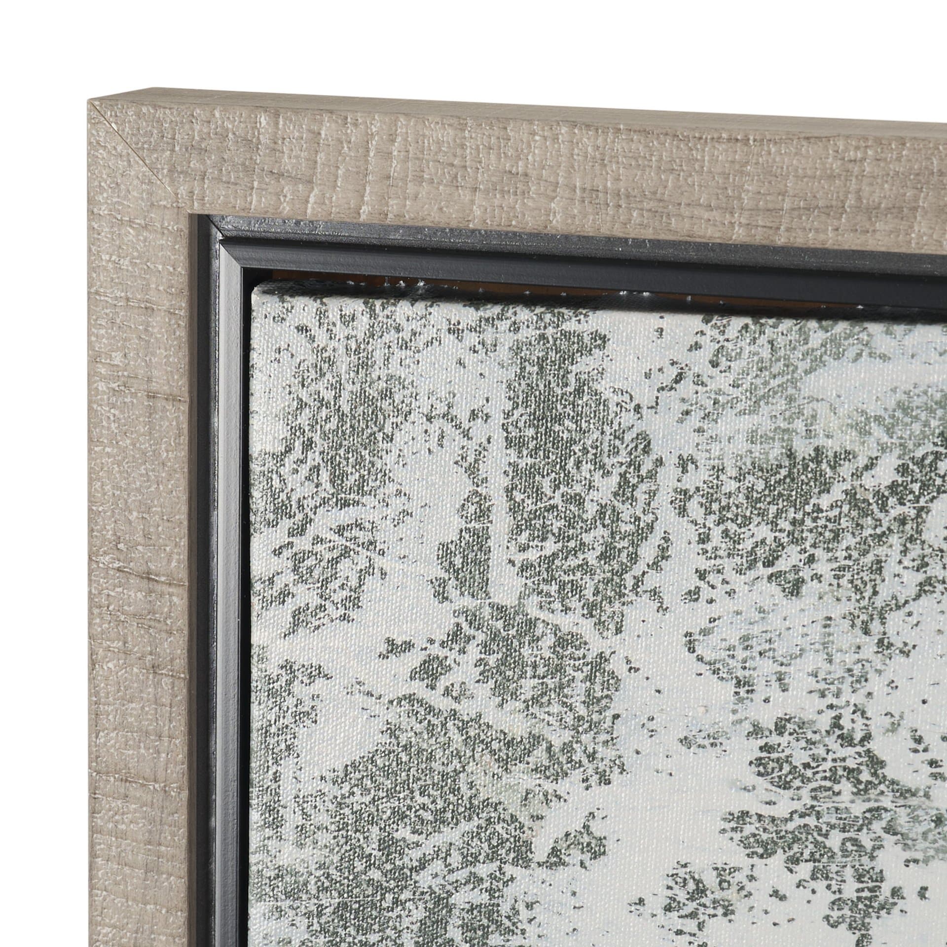 Verdant II by Mercana Studio Hand-Embellished Textured Framed Canvas Artwork — product photograph