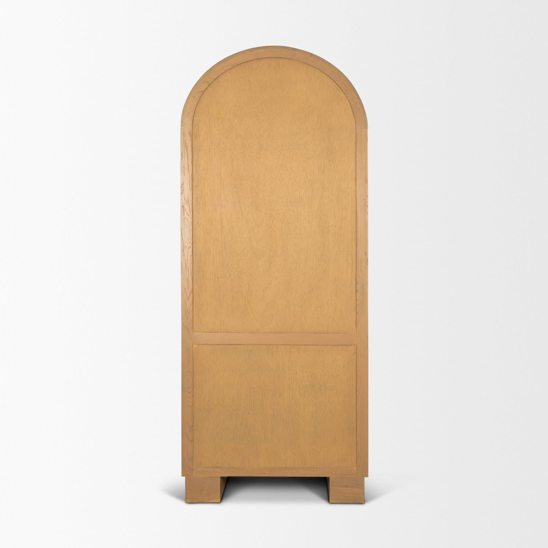Hawthorne Solid Oak Wood w/ Glass Curio Cabinet — product photograph