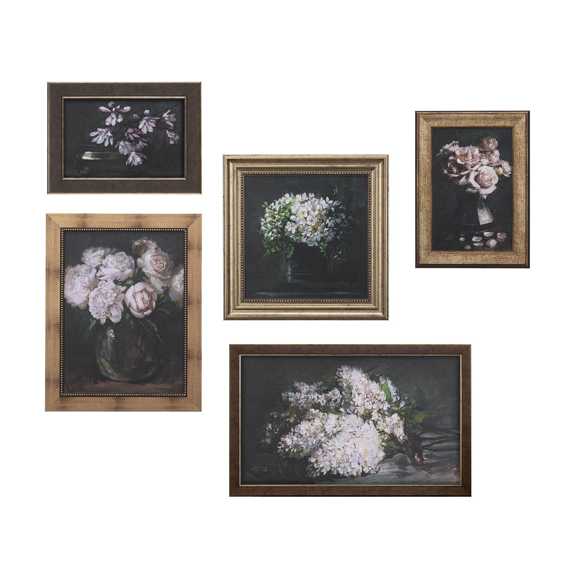 Still Life Flowers I by Mercana Studio a Hand Embellished Textured Framed Art Print — product photograph