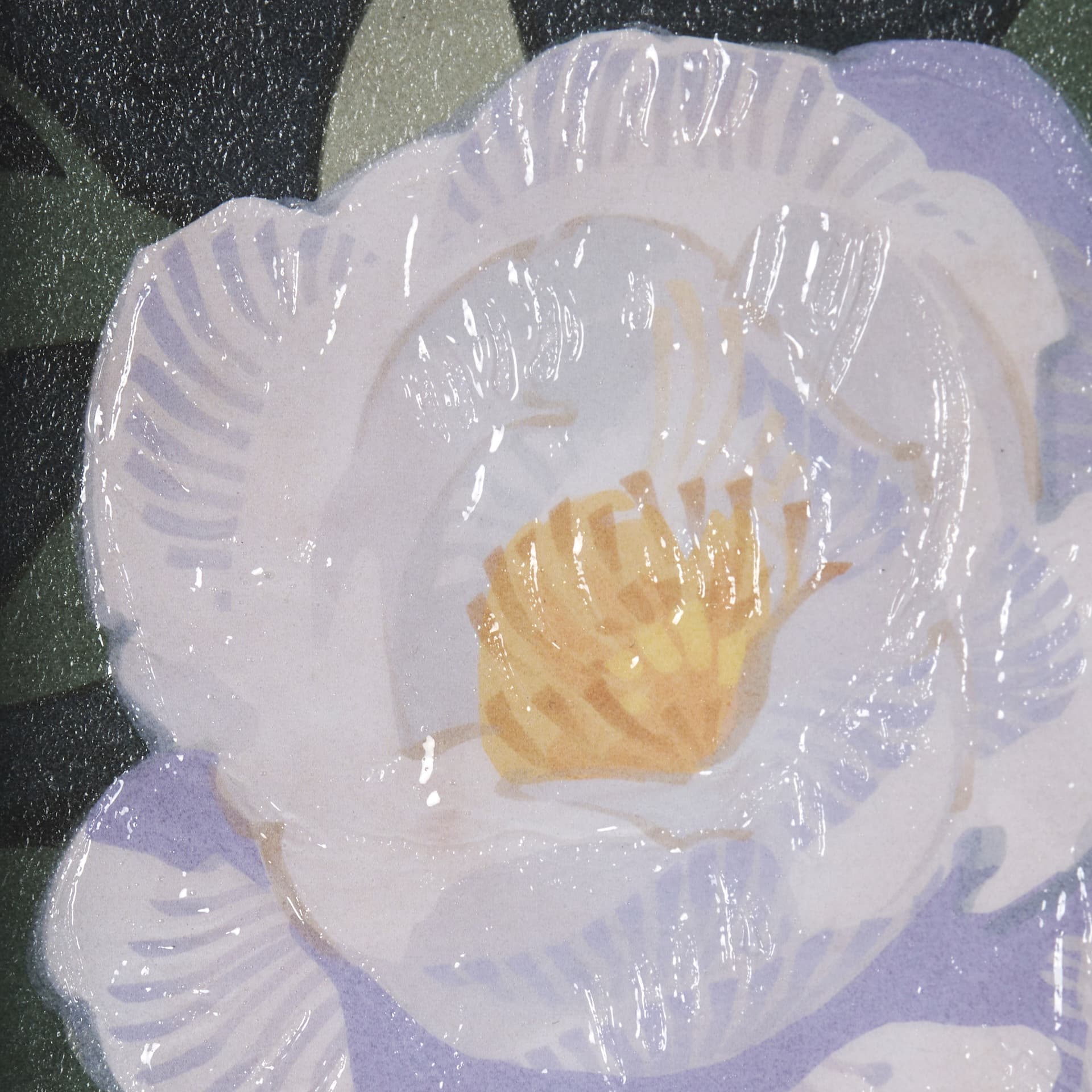 Flower Portrait V by Mercana Studio a Hand Embellished Textured Framed Art Print Matted under Glass — product photograph