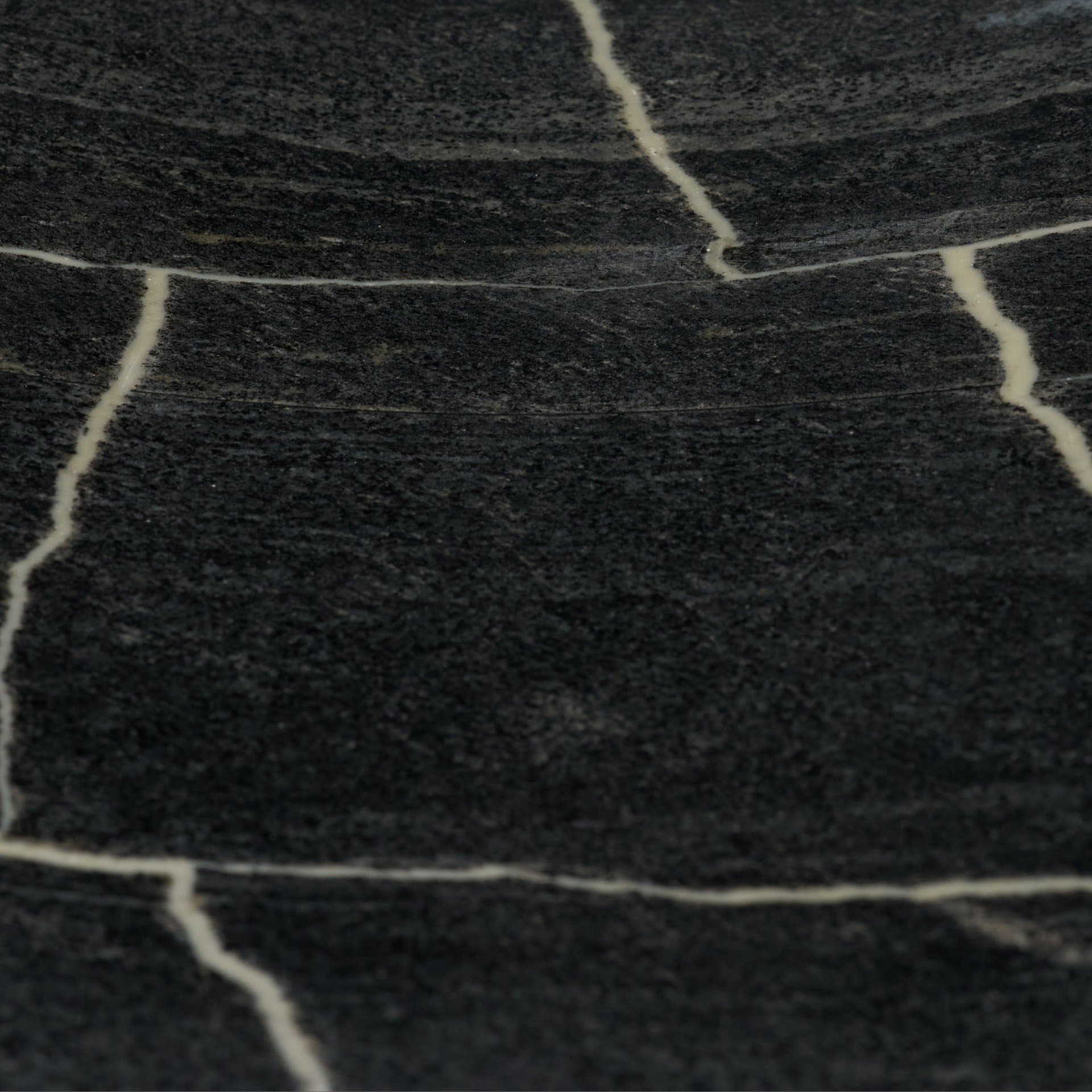 Tratto Rectangular Black Marble Tray — product photograph