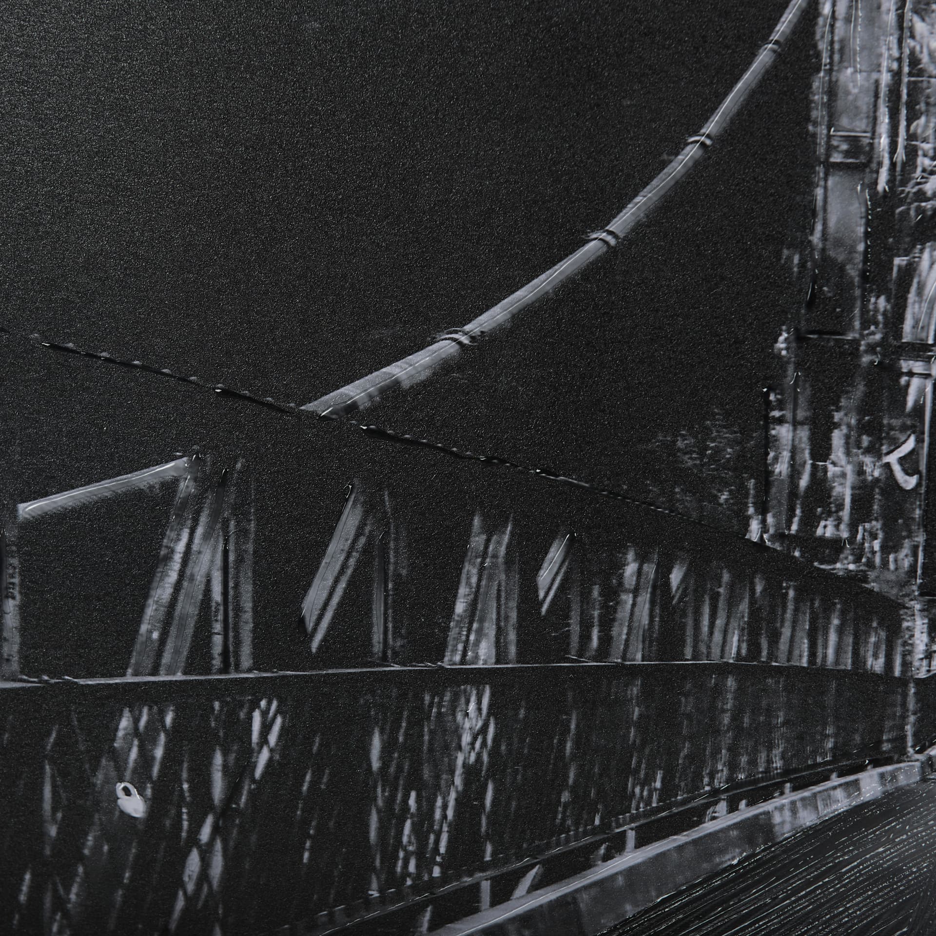 Alexandra Bridge by Chad Mackay a Hand Embellished Textured Framed Photo Art Print Matted under Glas — product photograph